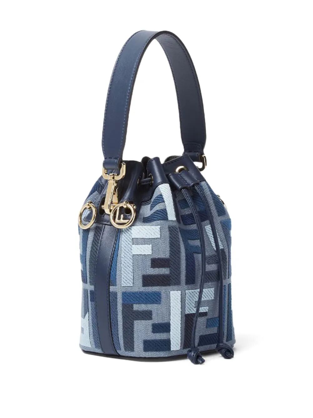 FENDI Multi-Pattern Mixed Material Handbag - Chic Women's Accessory