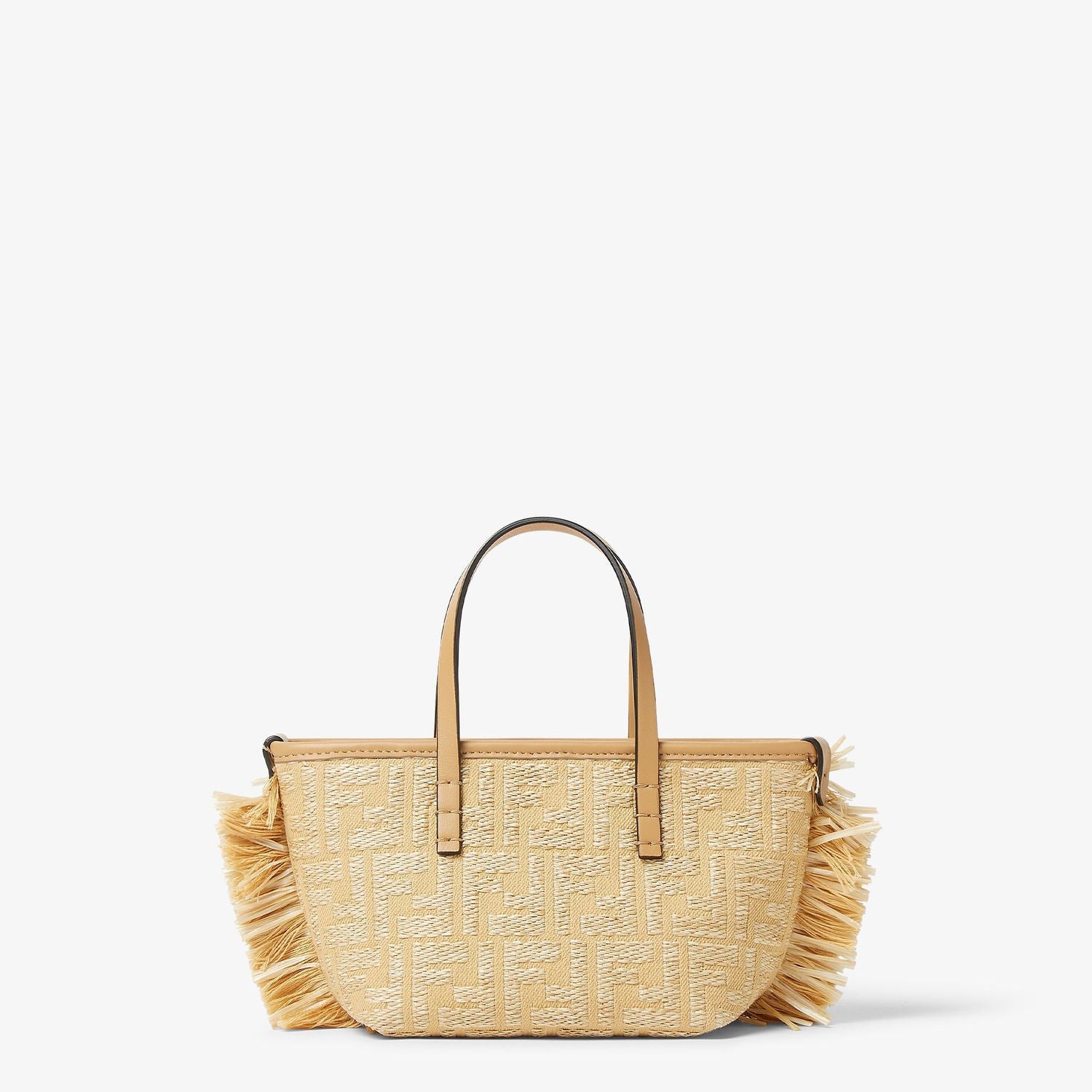 FENDI Mini Roll Straw Tote Bag for Women