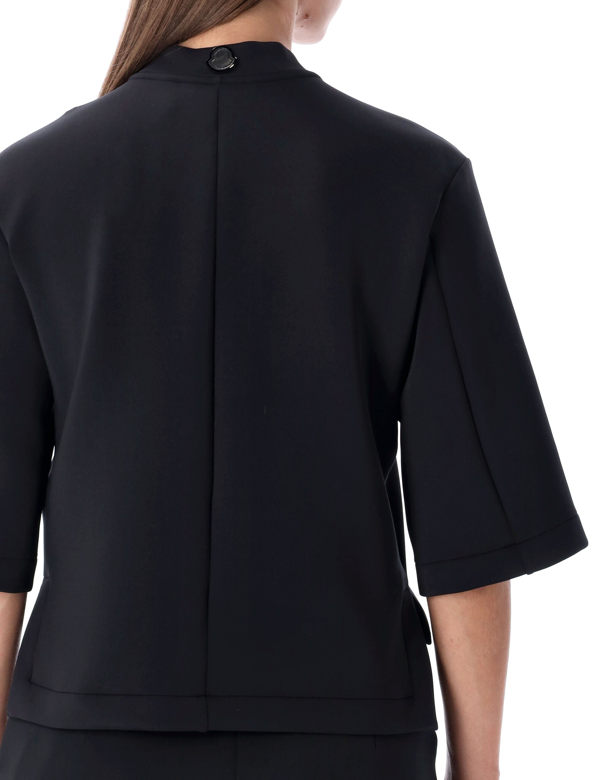 MONCLER GENIUS Futuristic Neoprene Crew Neck T-Shirt - Size S