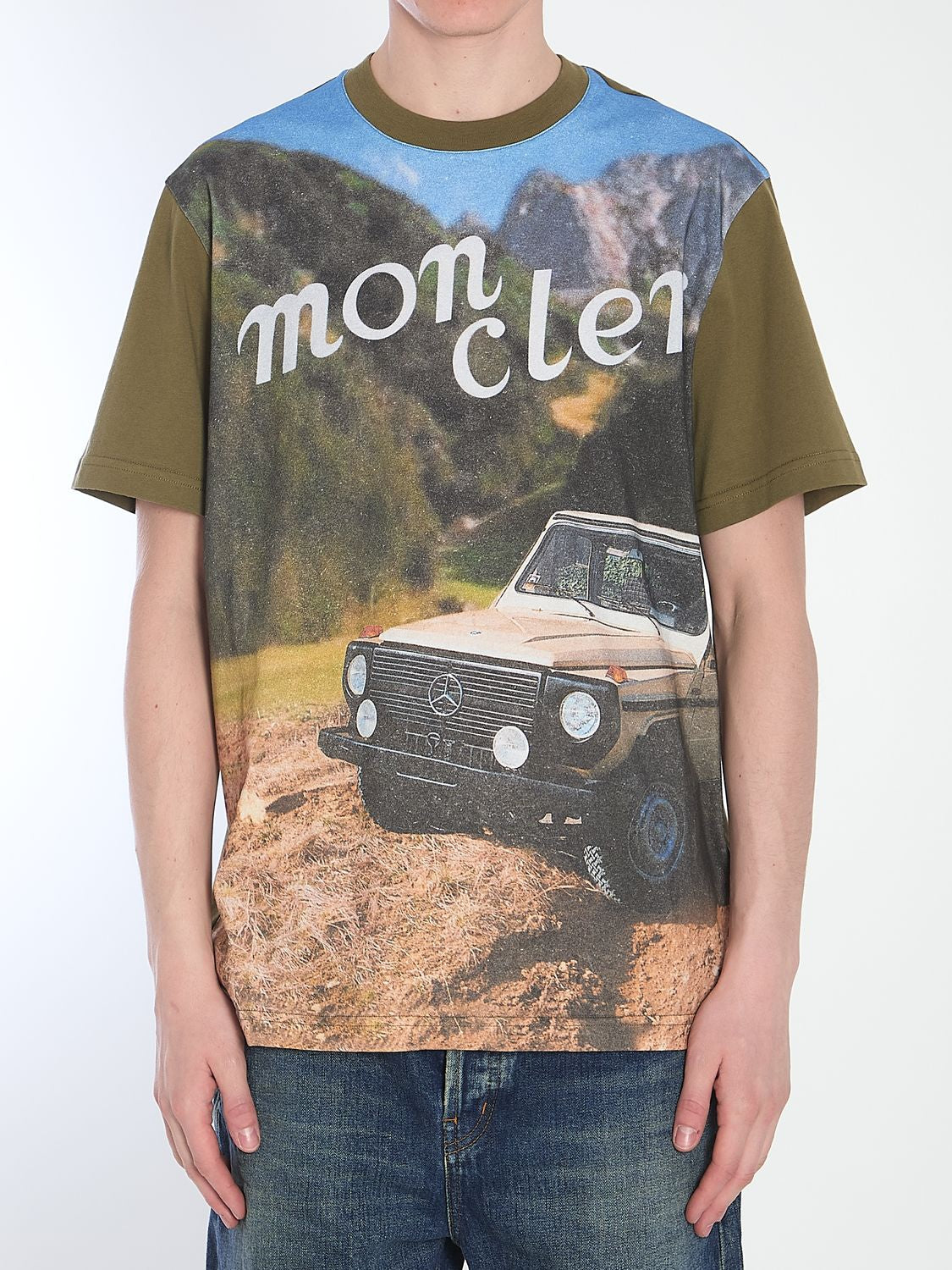 MONCLER GENIUS Printed Cotton T-Shirt for Men - SS25 Collection