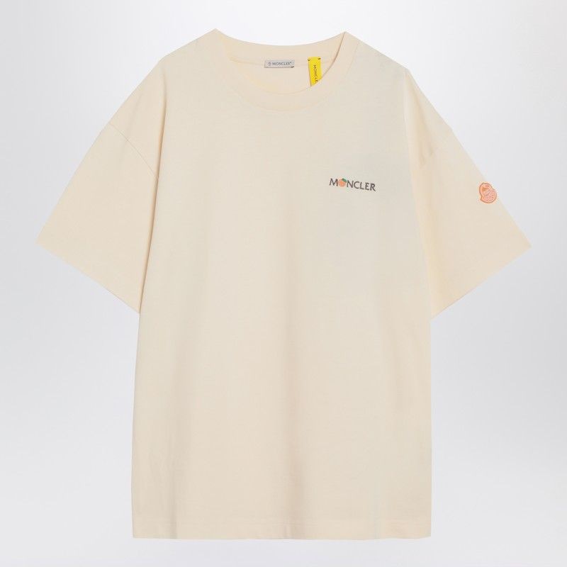 MONCLER GENIUS Cotton T-Shirt for Men - Regular Fit, Short Sleeves