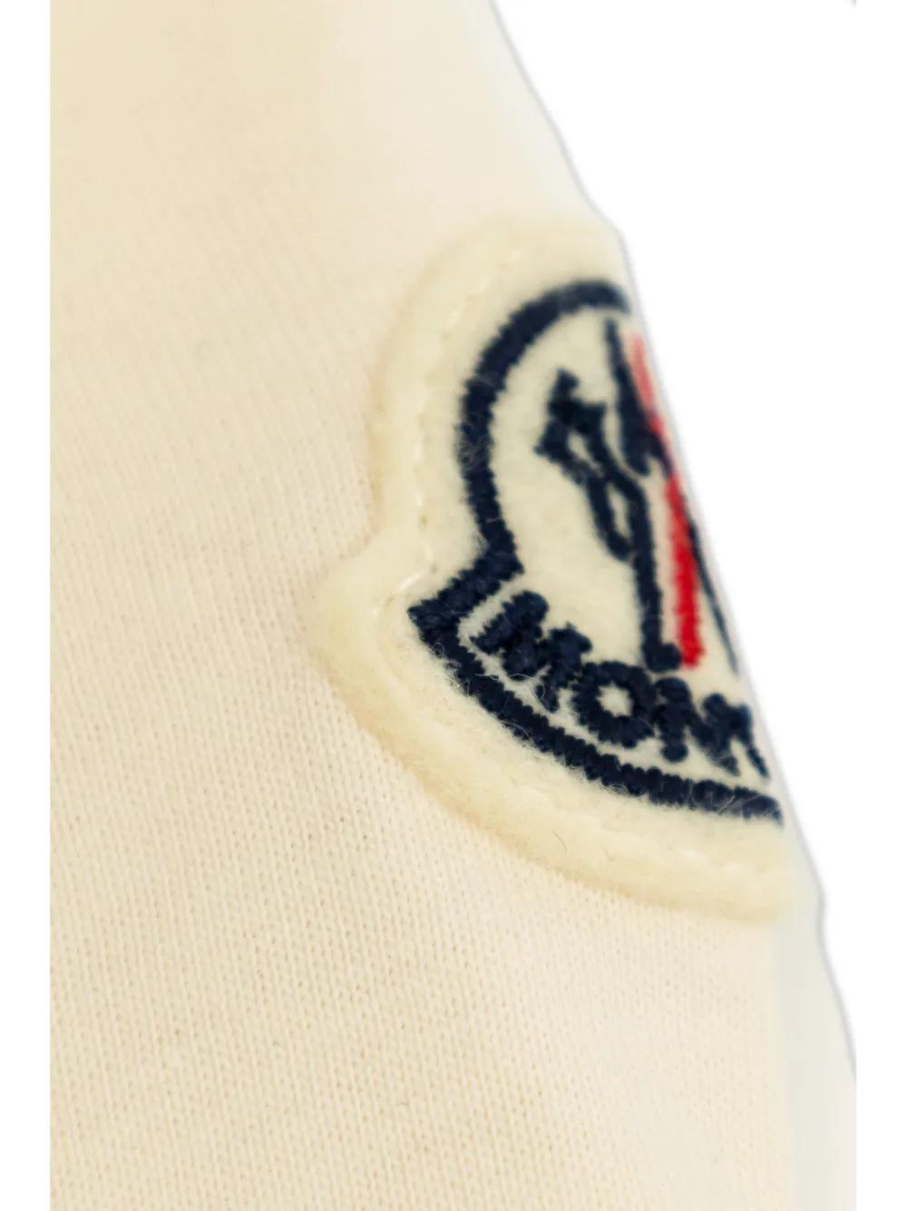 MONCLER KIDS Crystal Embellished Logo Mini Shirt for Boys