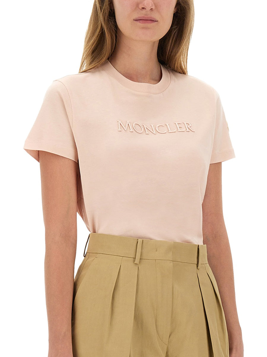 MONCLER Cotton Logo T-Shirt - Size S