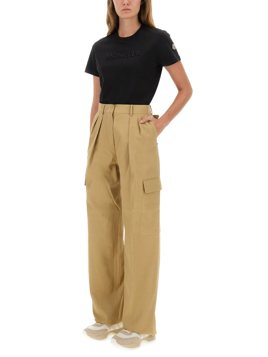 MONCLER Cotton Logo T-Shirt for Women - Size S