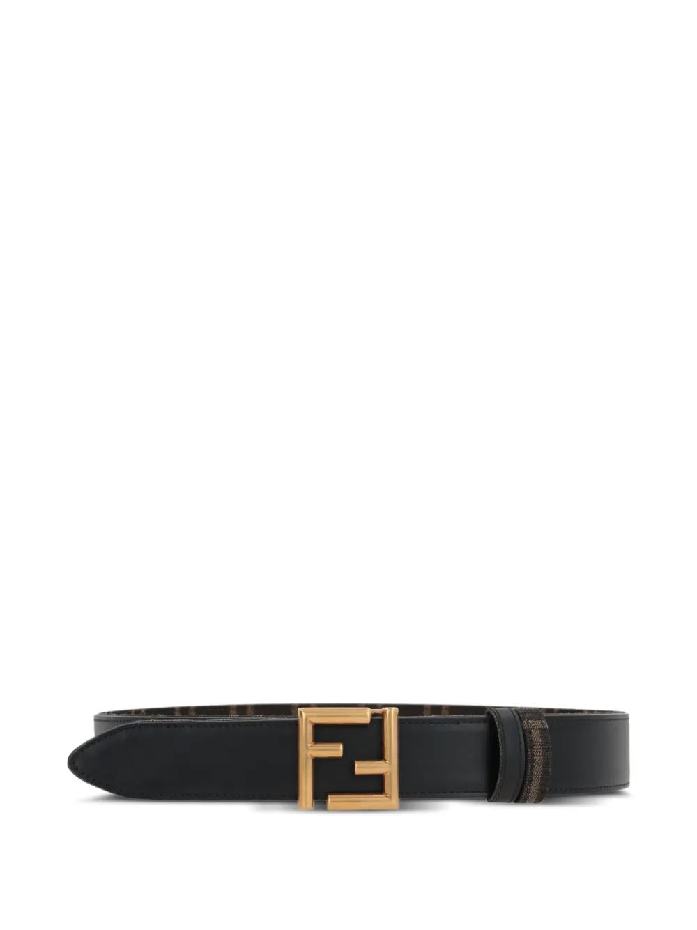 FENDI FF Logo Leather Belt for Women - FW25 Collection