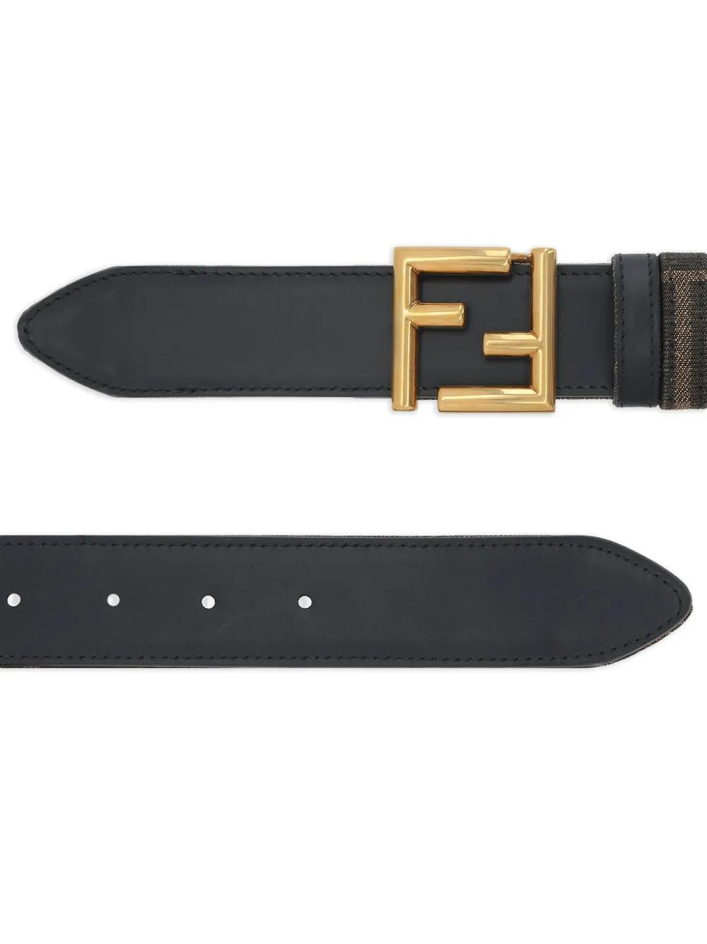 FENDI FF Logo Leather Belt for Women - FW25 Collection
