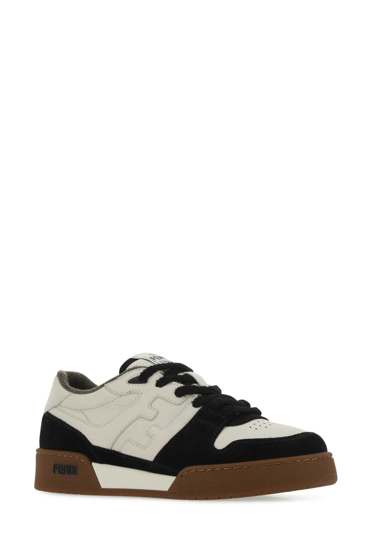 FENDI Multicolor Leather and Suede Sneakers for Women