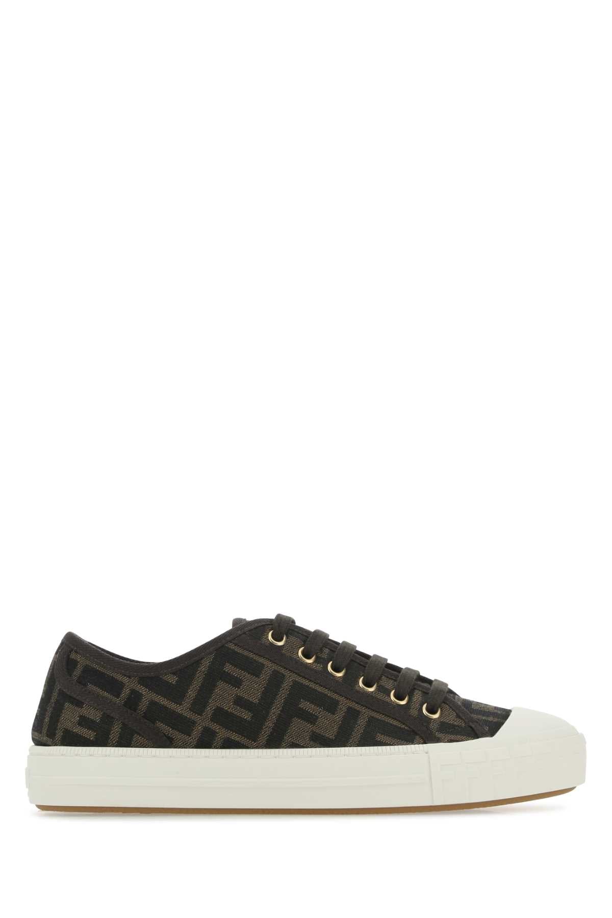 FENDI Embroidered Nylon Blend Sneakers for Women
