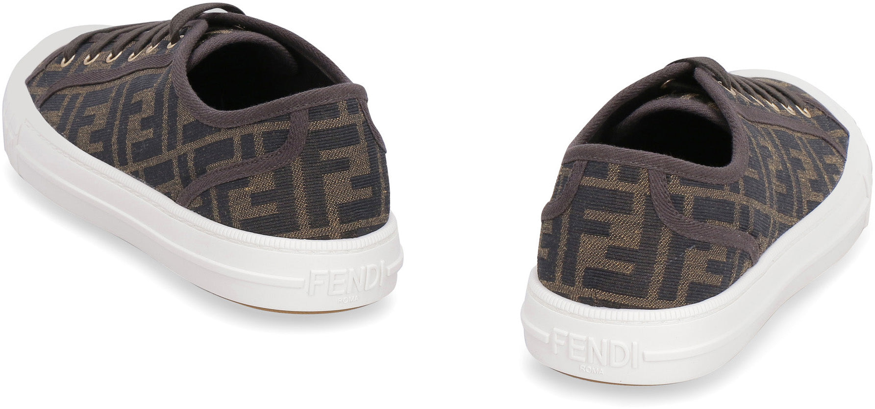 FENDI Embroidered Nylon Blend Sneakers for Women