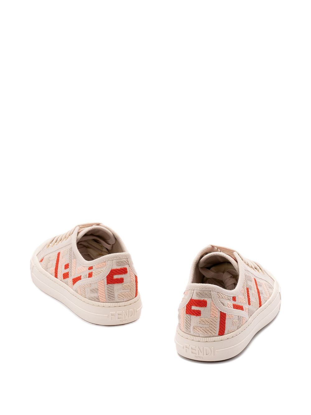 FENDI Women’s Domino Sneakers with Rubber Box Sole