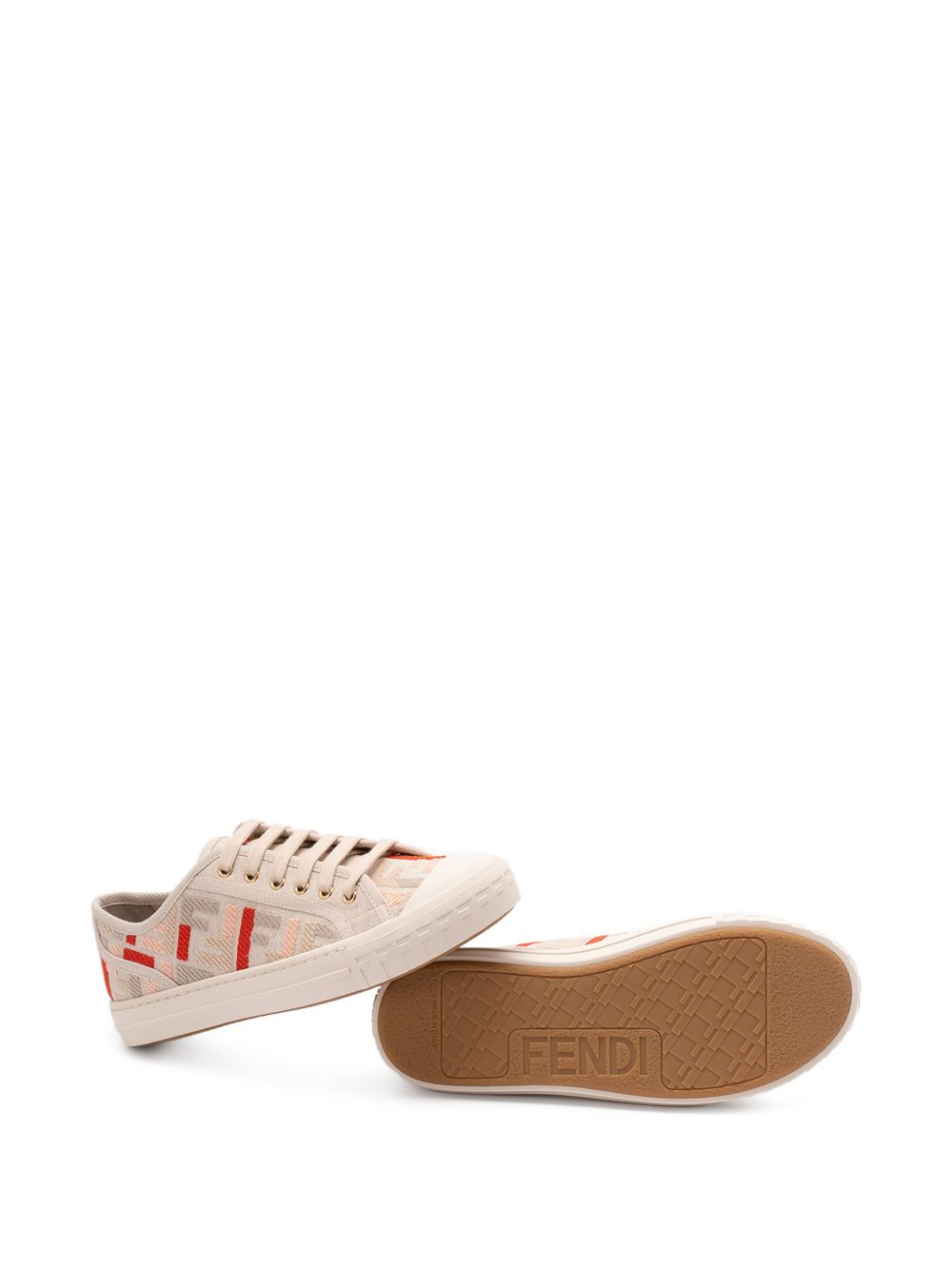 FENDI Domino Canvas Sneakers for Women