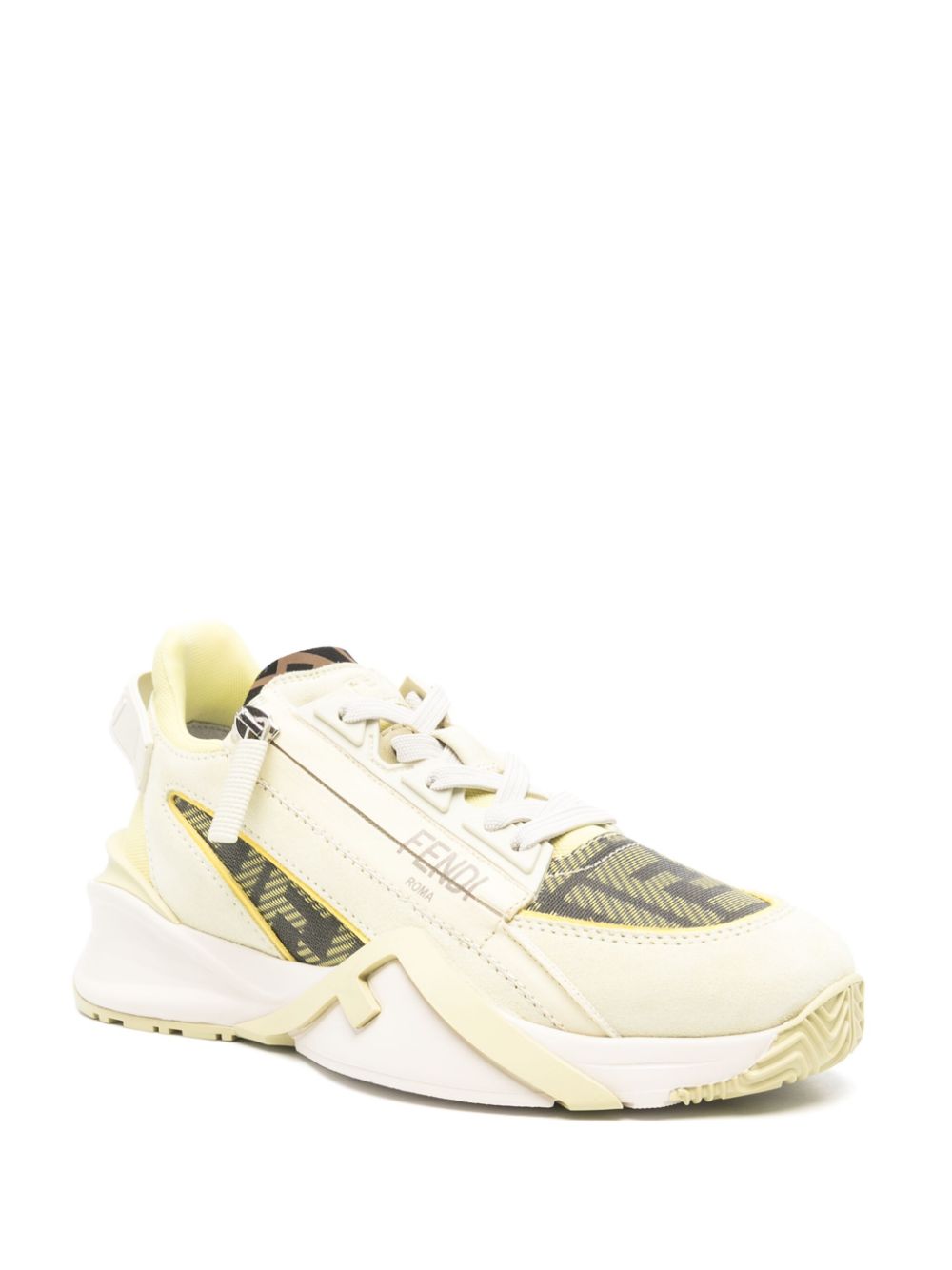 FENDI Chunky Round Toe Leather Sneakers for Women