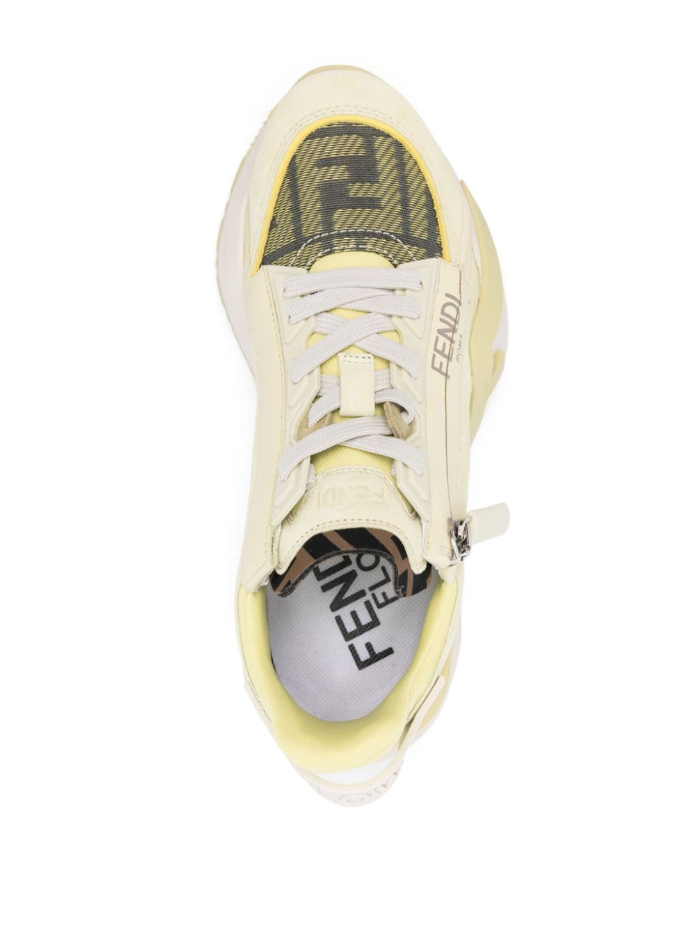 FENDI Chunky Round Toe Leather Sneakers for Women