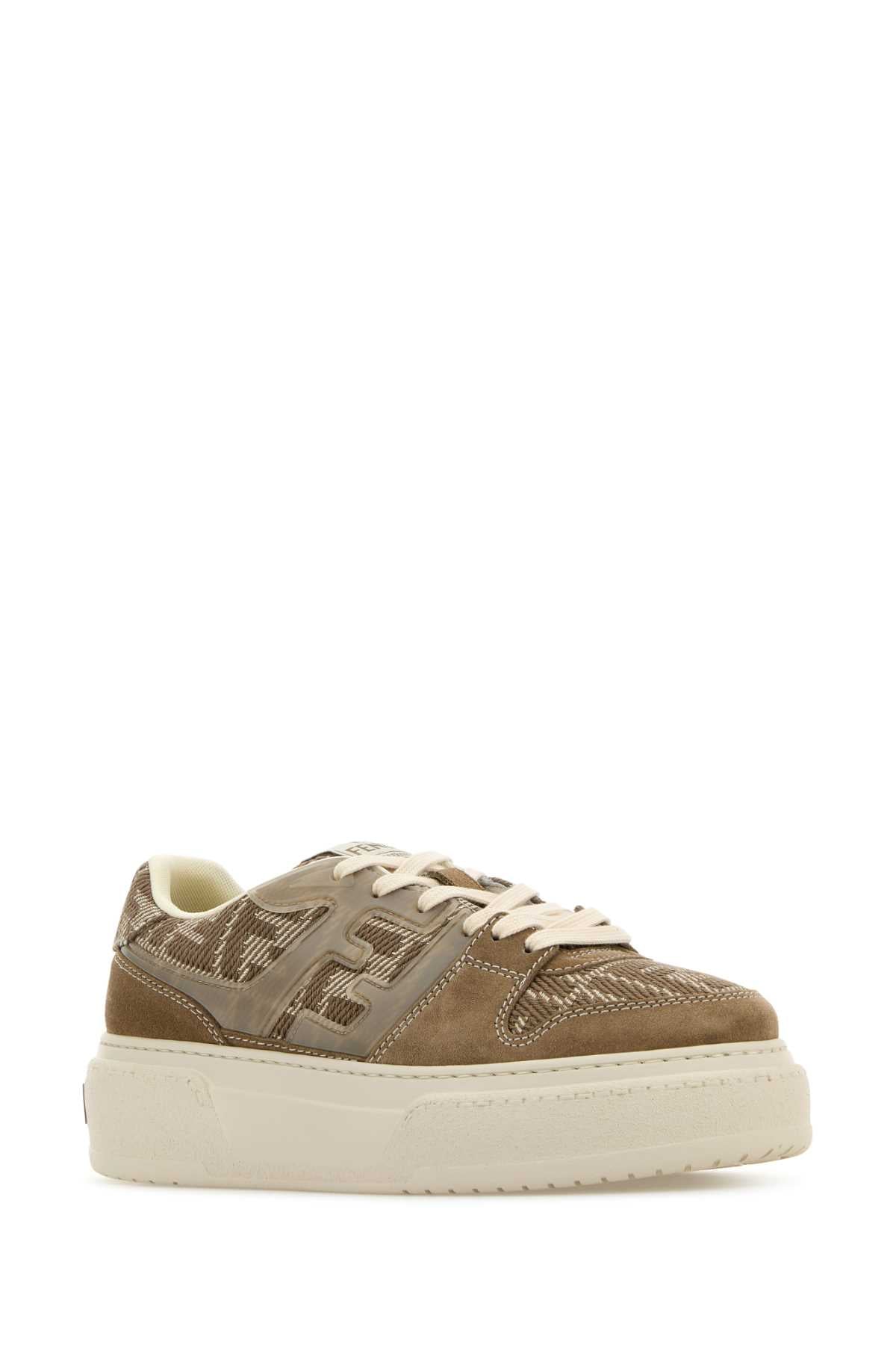 FENDI Lace-Up Platform Sneakers