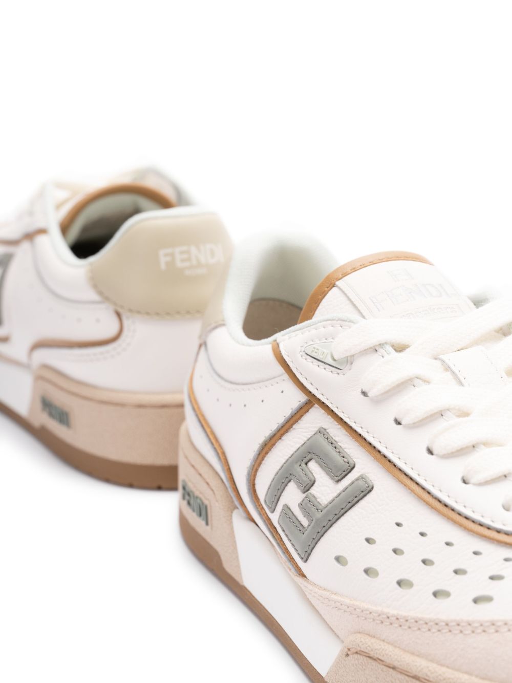 FENDI Linen Leather Women’s Sneakers