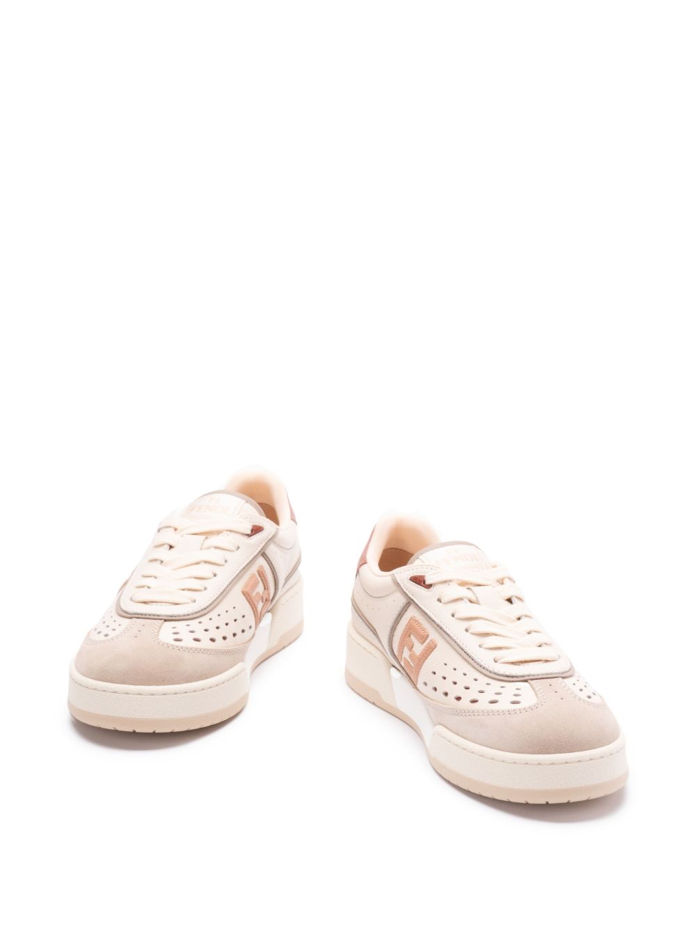 FENDI Leather Lace-Up Sneakers for Women