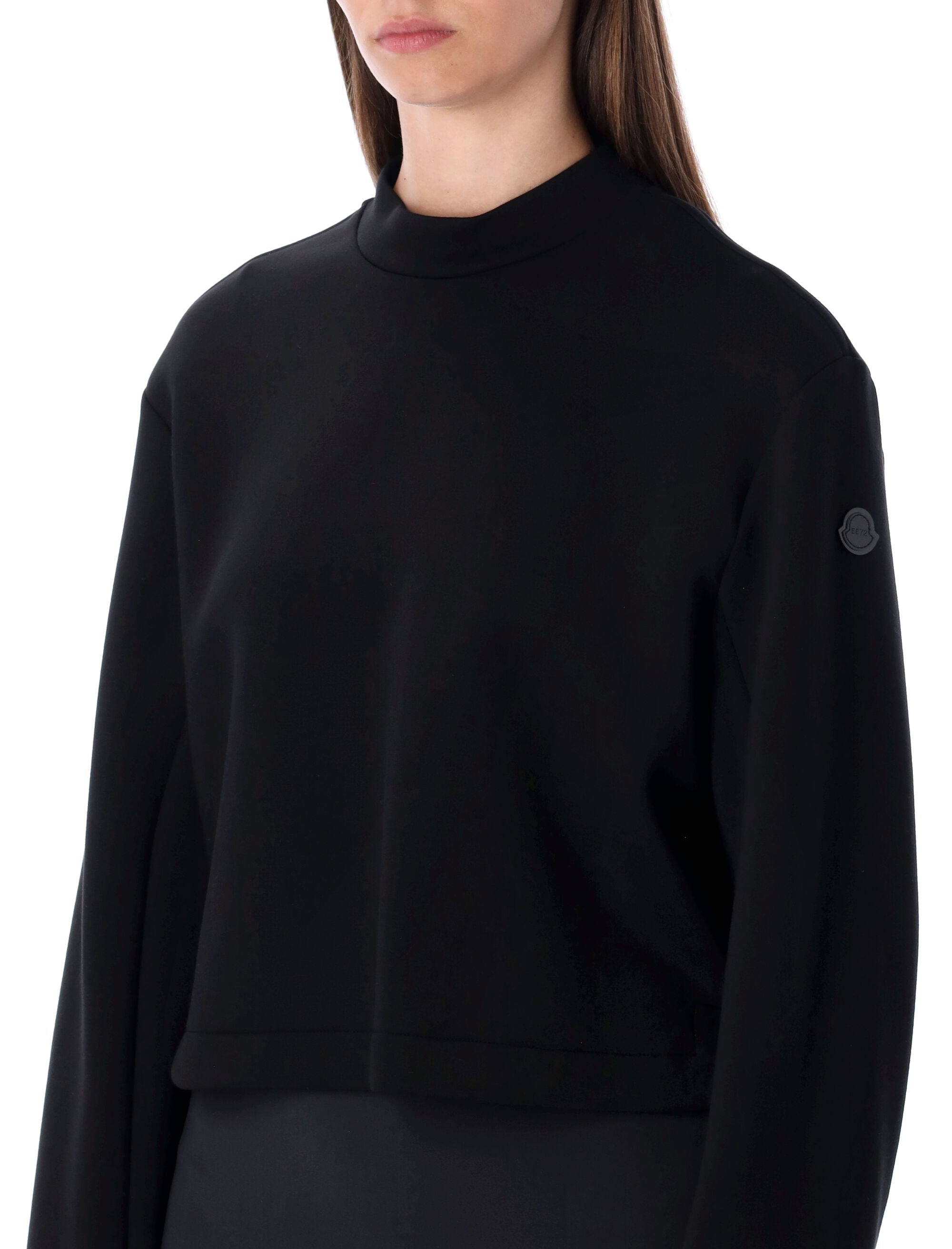 MONCLER GENIUS Futuristic Neoprene Crew Neck Sweatshirt - Size S