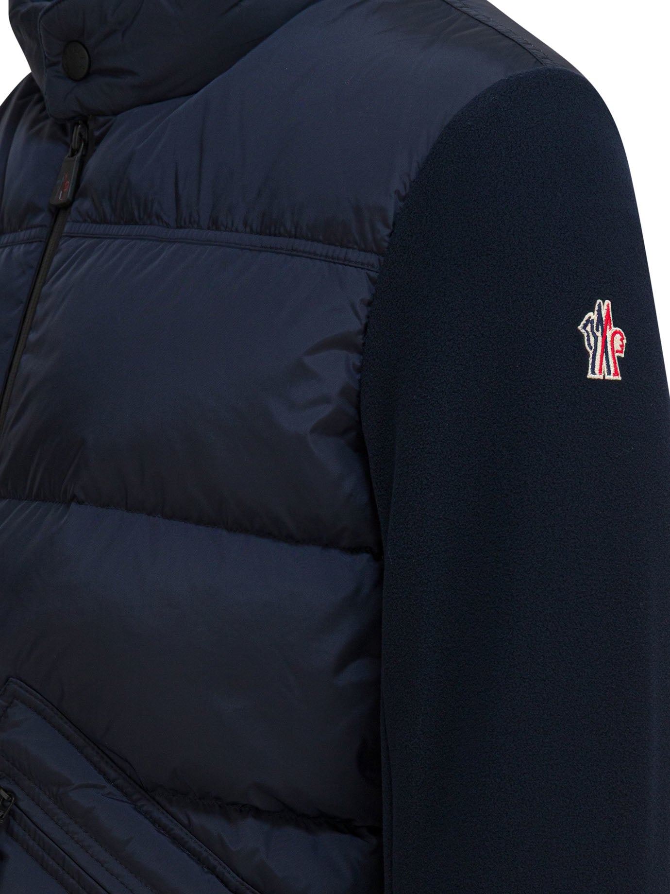 MONCLER GRENOBLE Lightweight Down Jacket with Logo - Regular Fit