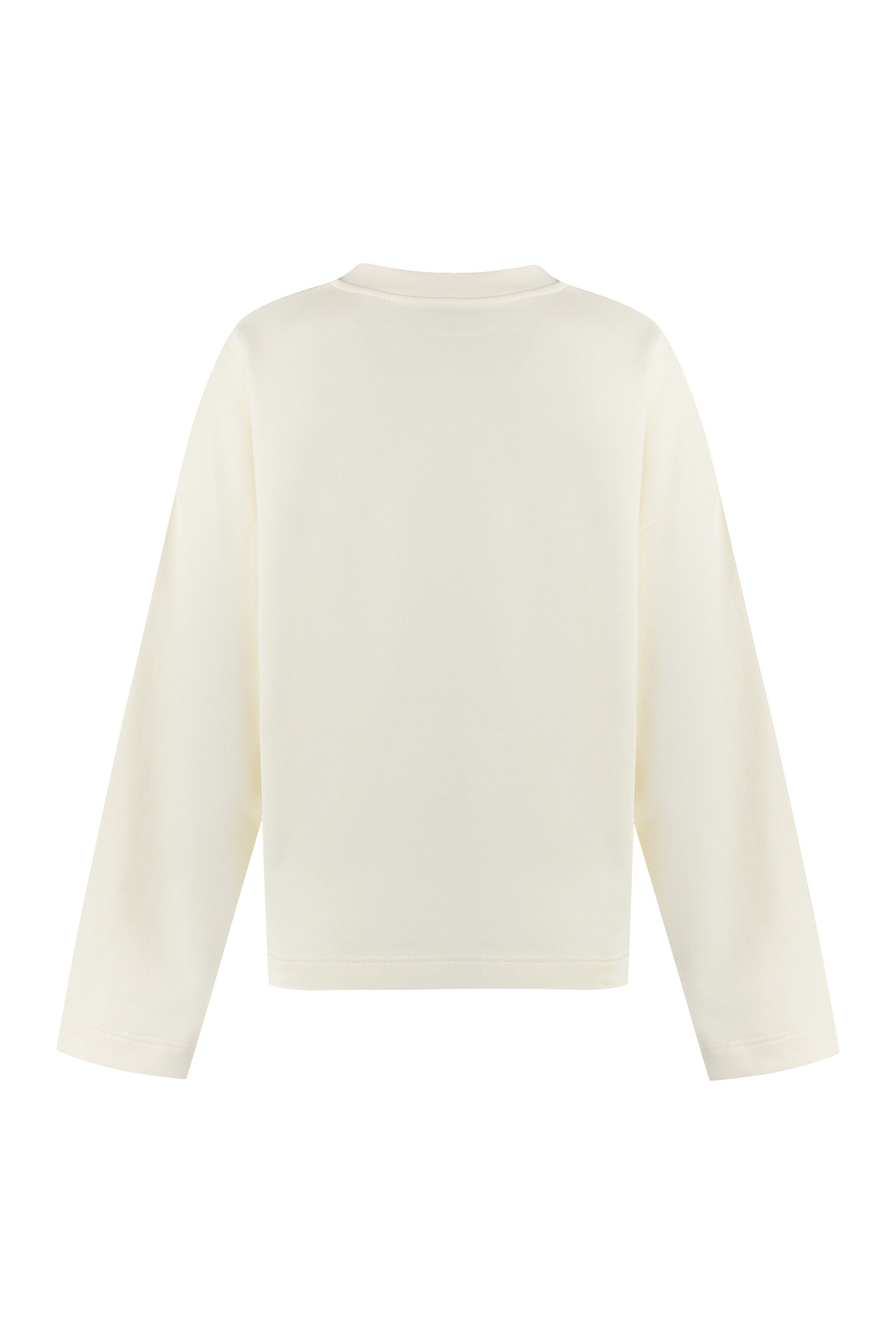MONCLER Logo Detail Cotton Sweatshirt - Women's FW23
