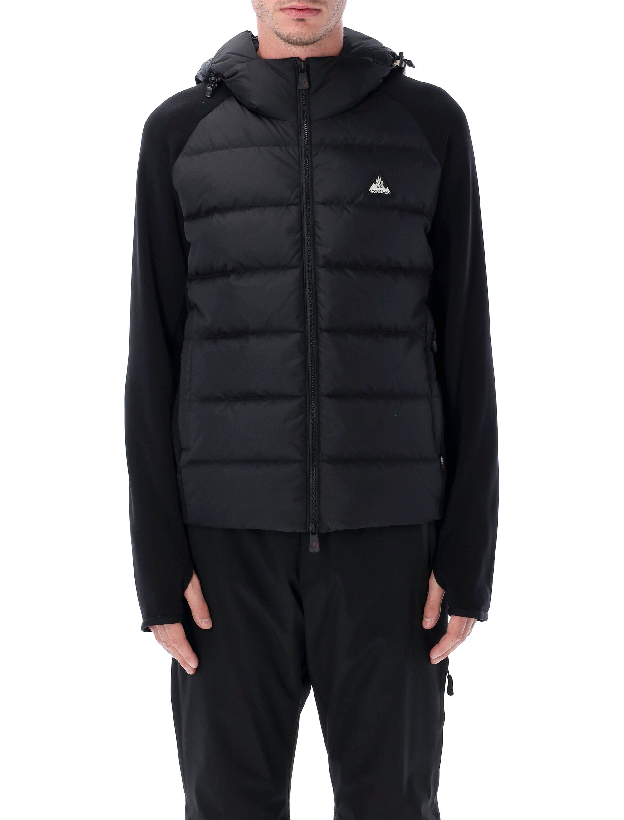 MONCLER GRENOBLE Men's Hybrid Hooded Down Jacket - Size L