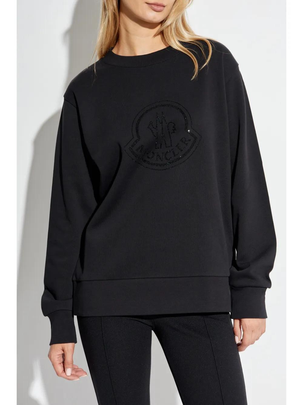 MONCLER Regular Fit Logo Sweatshirt - Women’s Size S