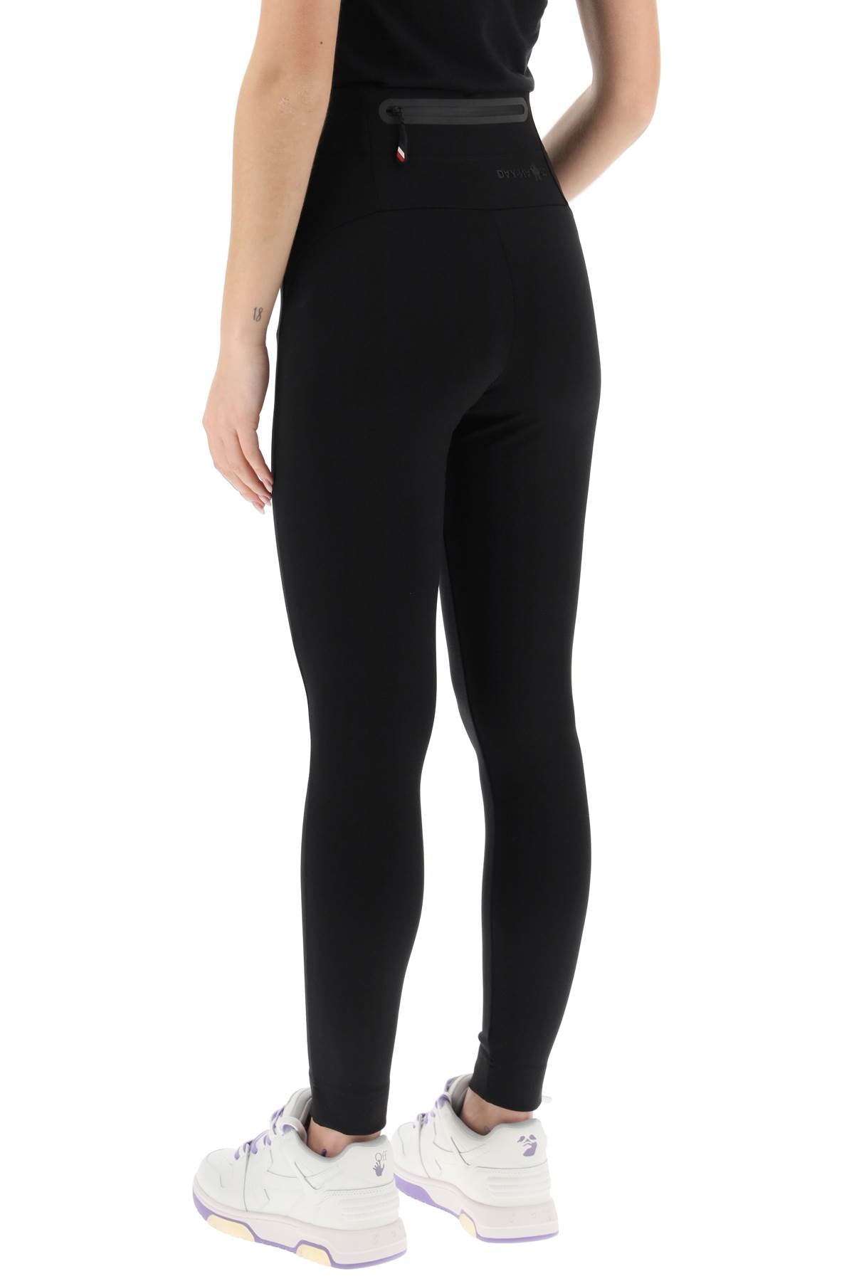 MONCLER High-Waisted Reflective Leggings