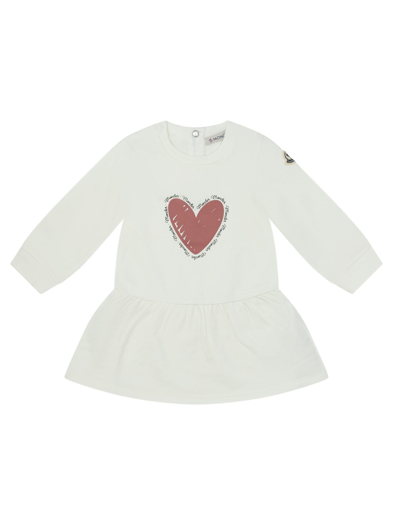MONCLER KIDS Mini Cotton Blend Dress for Girls - FW25 Collection