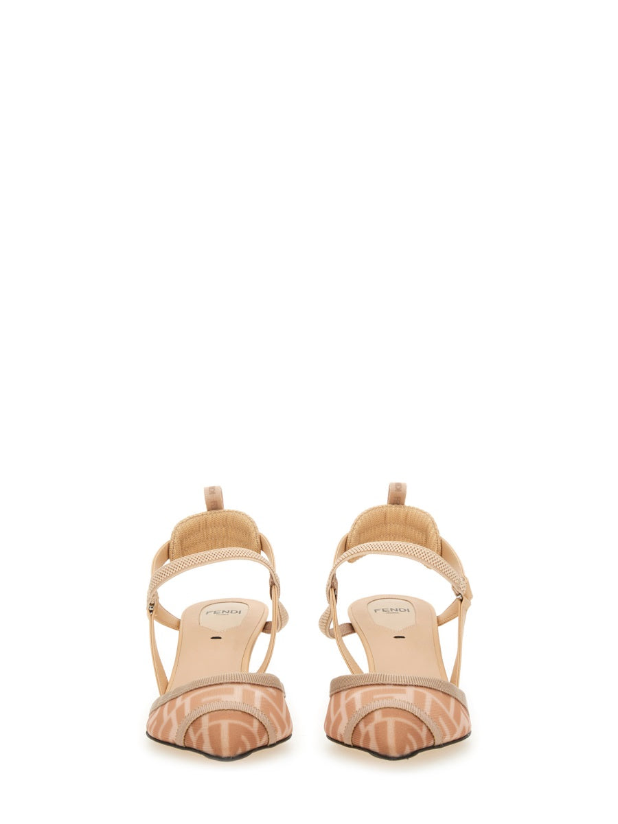 FENDI Hummingbird Lite Slingback Sandals for Women