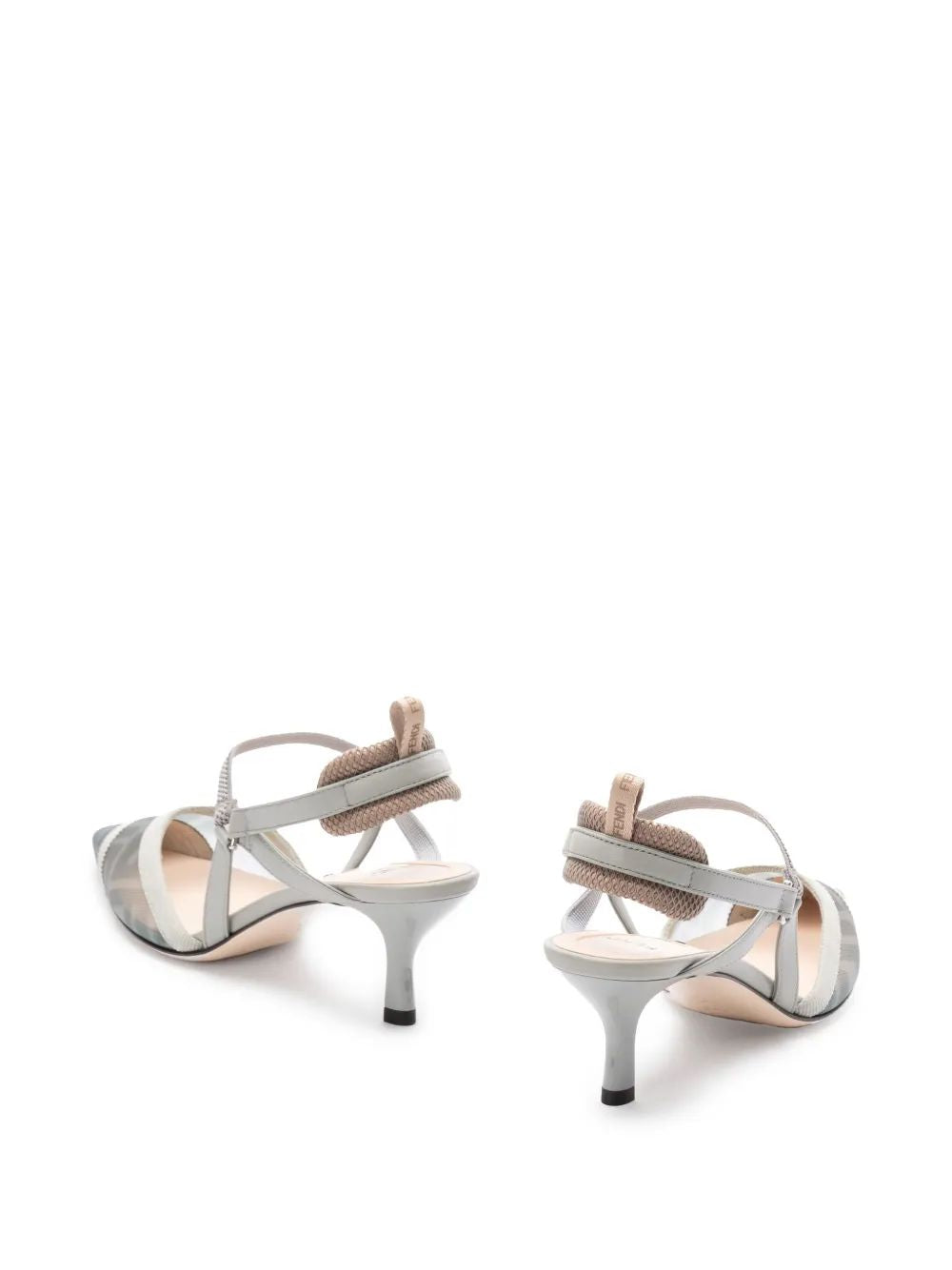FENDI Sling-Back Mini Kitten Heel Pumps