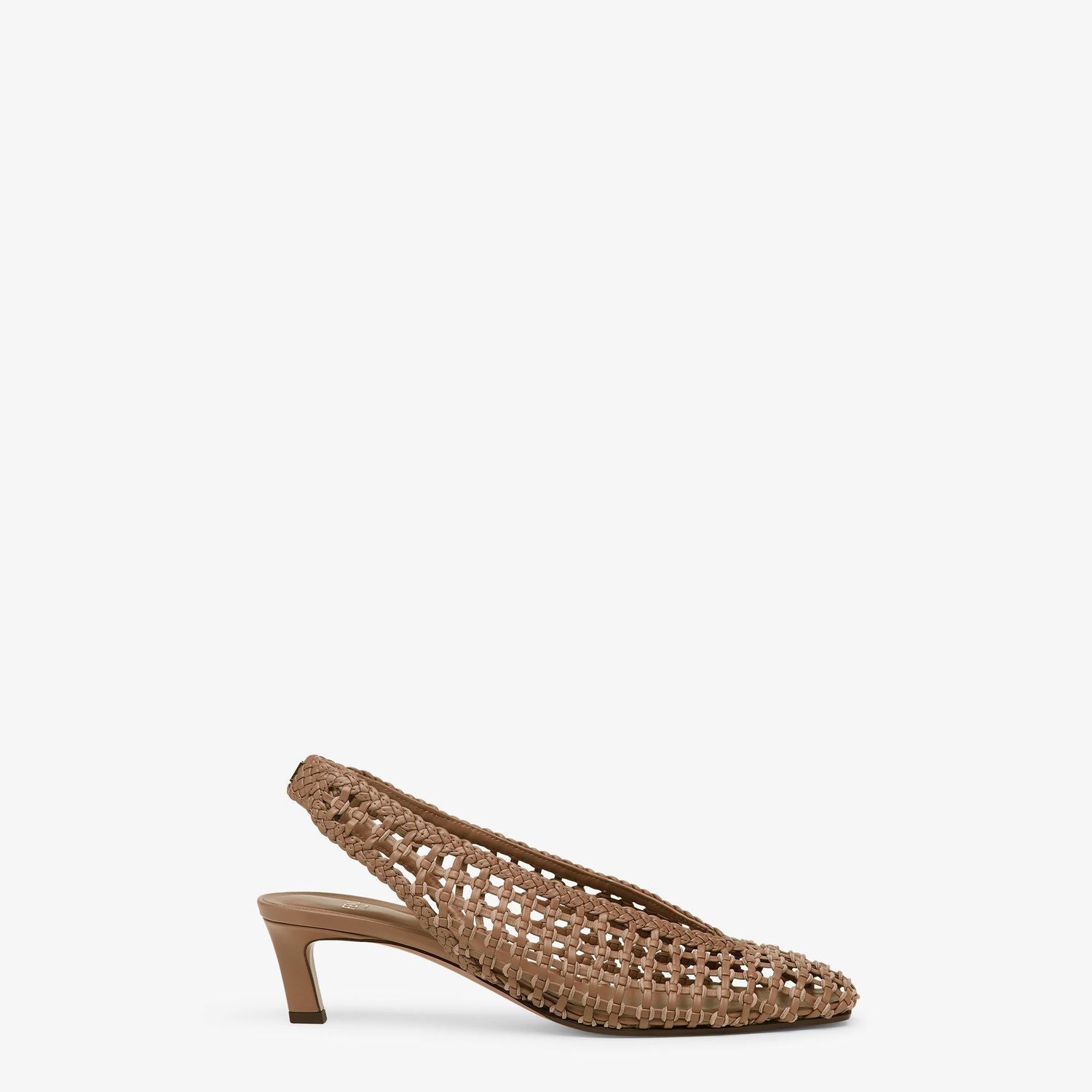 FENDI Leather Slingback Pumps