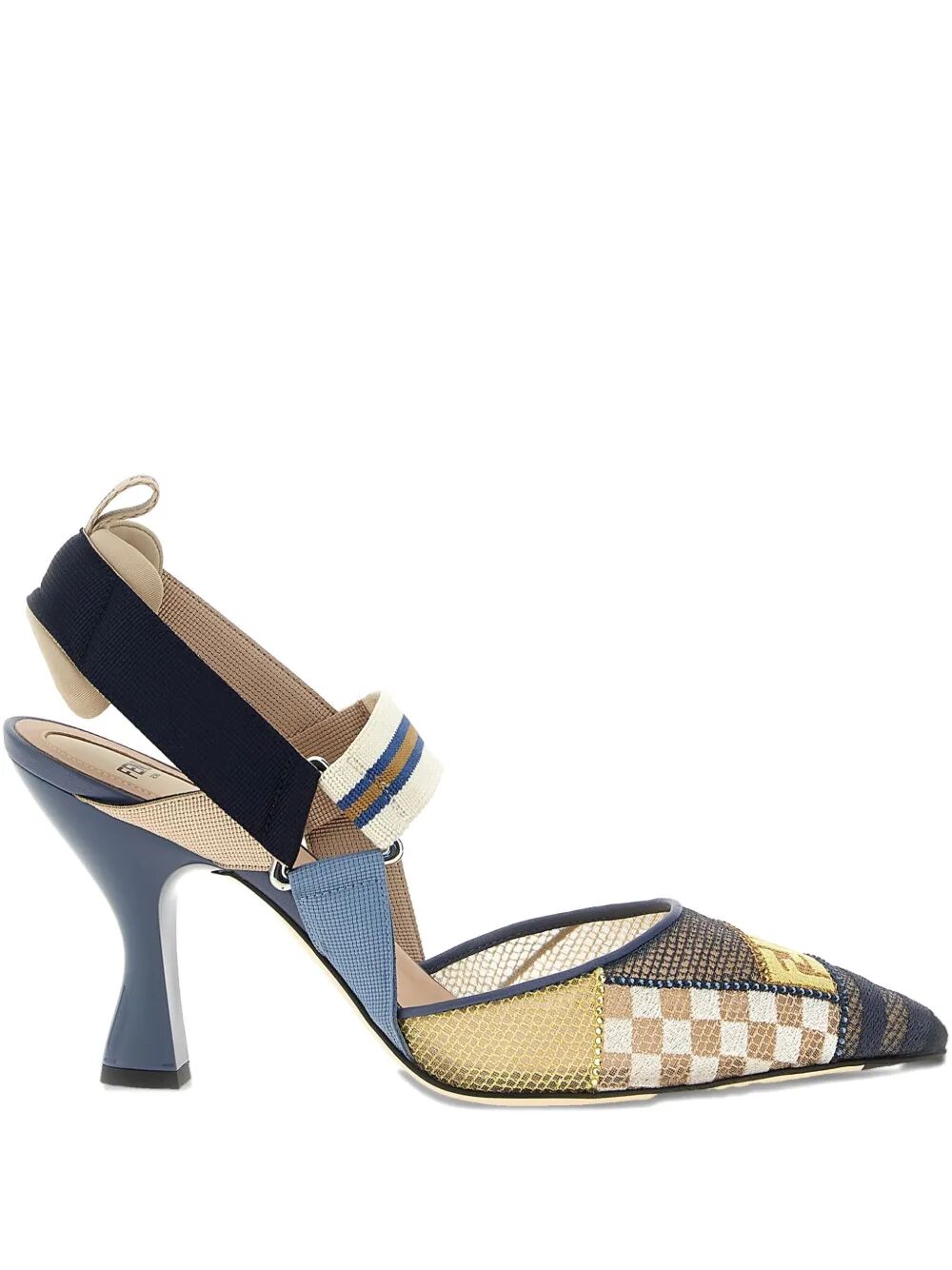FENDI Medium-Heeled Mesh Slingbacks for Women