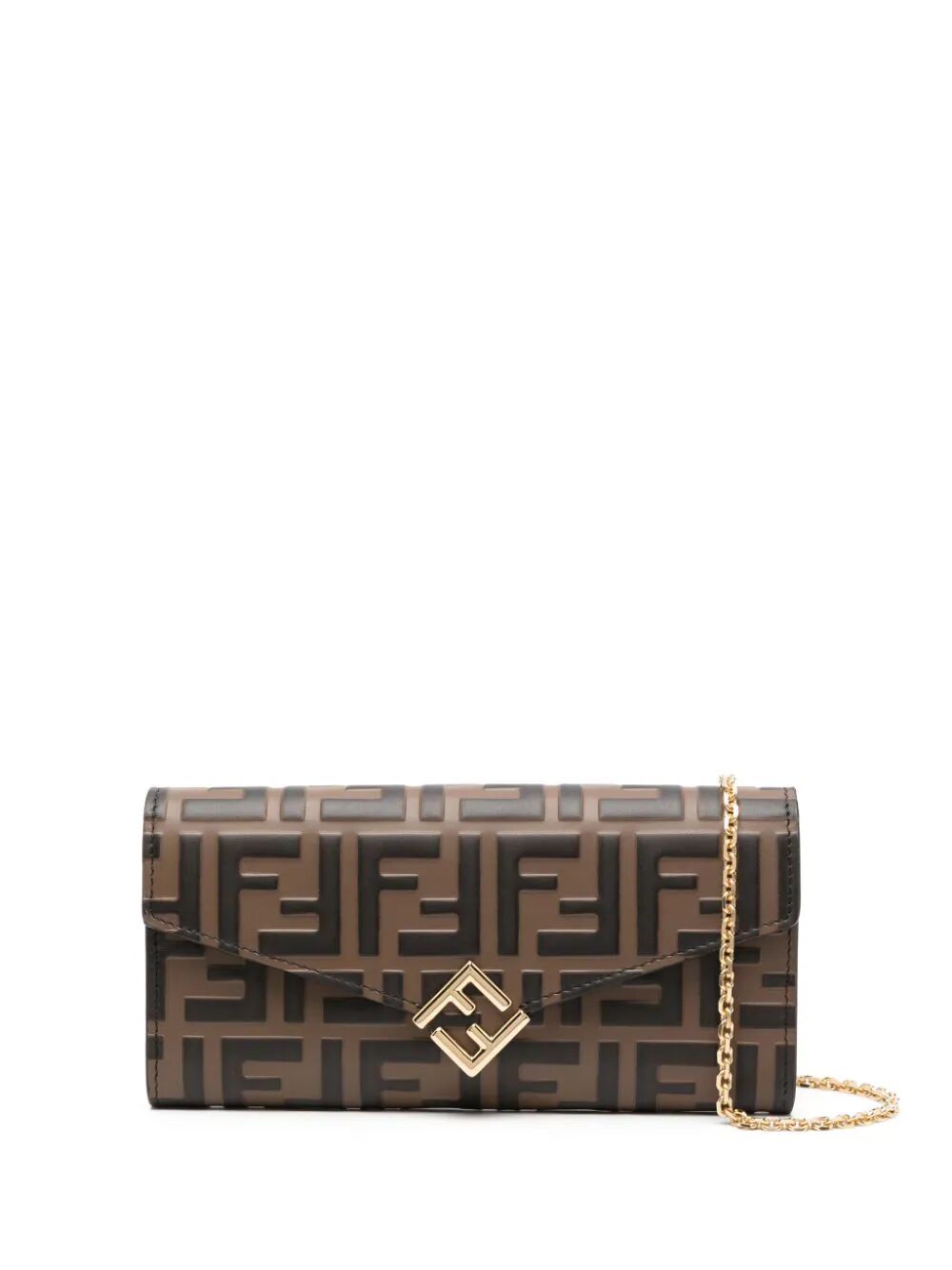 FENDI Mini Diamonds Continental Chain Wallet - SS26 Edition