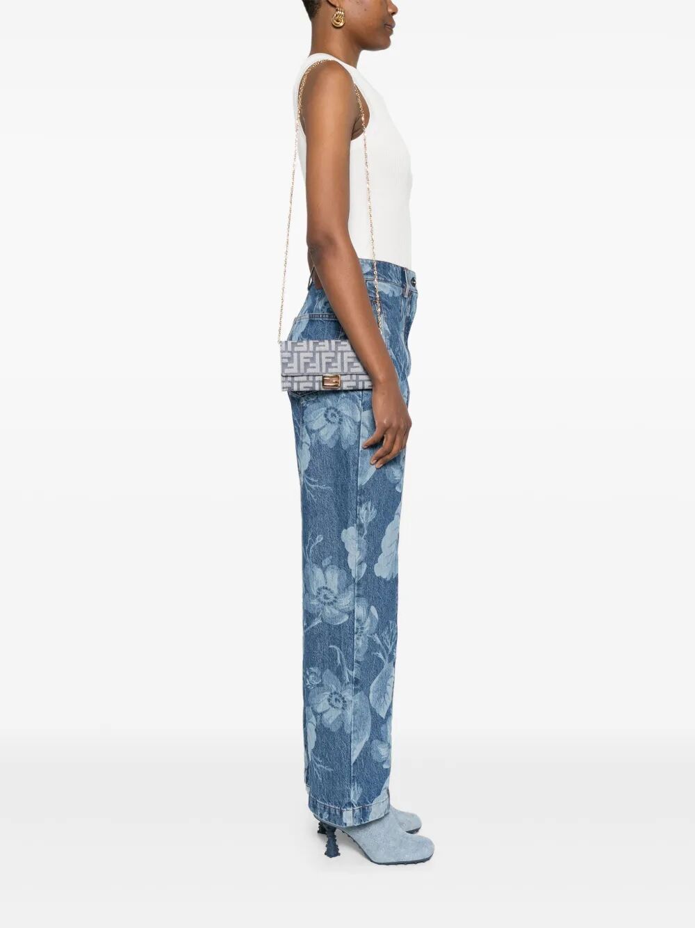 FENDI Mini Multicolour Cotton Polyester Wallet