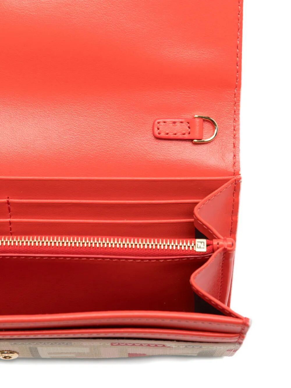 FENDI Mini Pouch Handbag with Chain - Multicoloured Textile