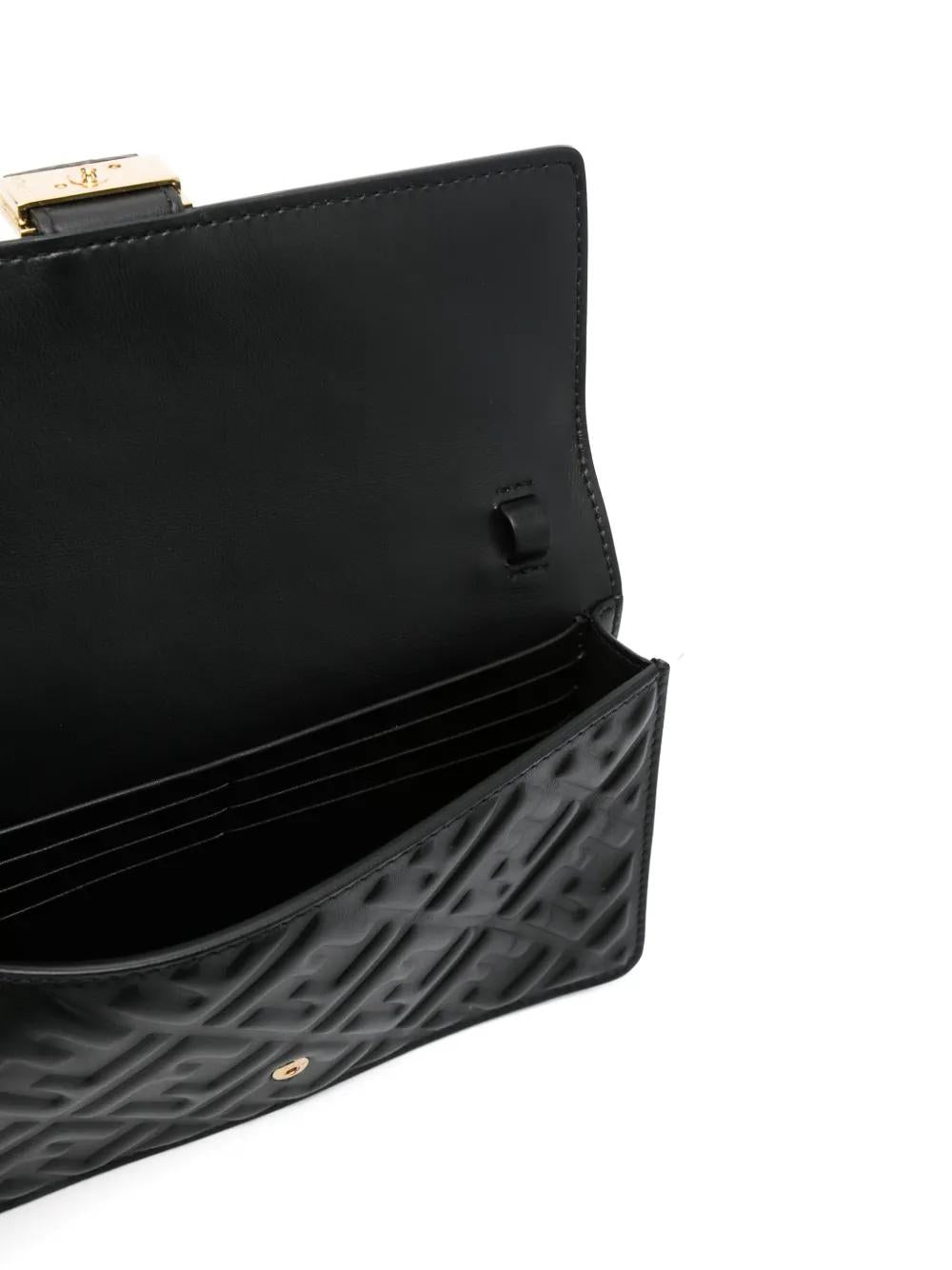 FENDI Mini Wallet on Chain Baguette in Nappa Leather - 21cm x 11.5cm x 5cm