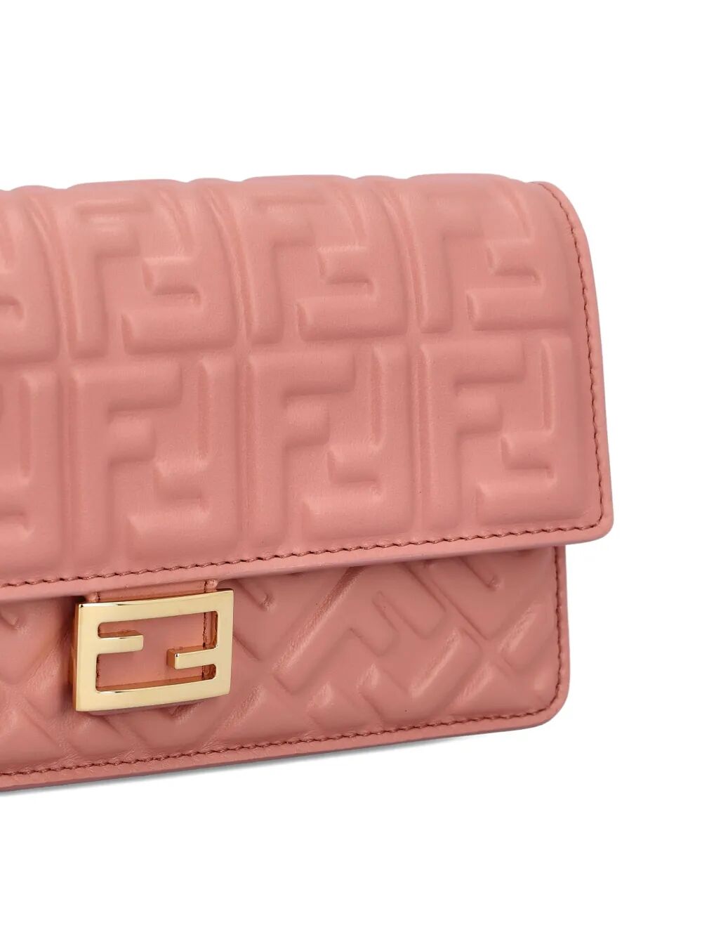 FENDI Mini Wallet on Chain Baguette in Nappa Leather - 21cm x 11.5cm x 5cm