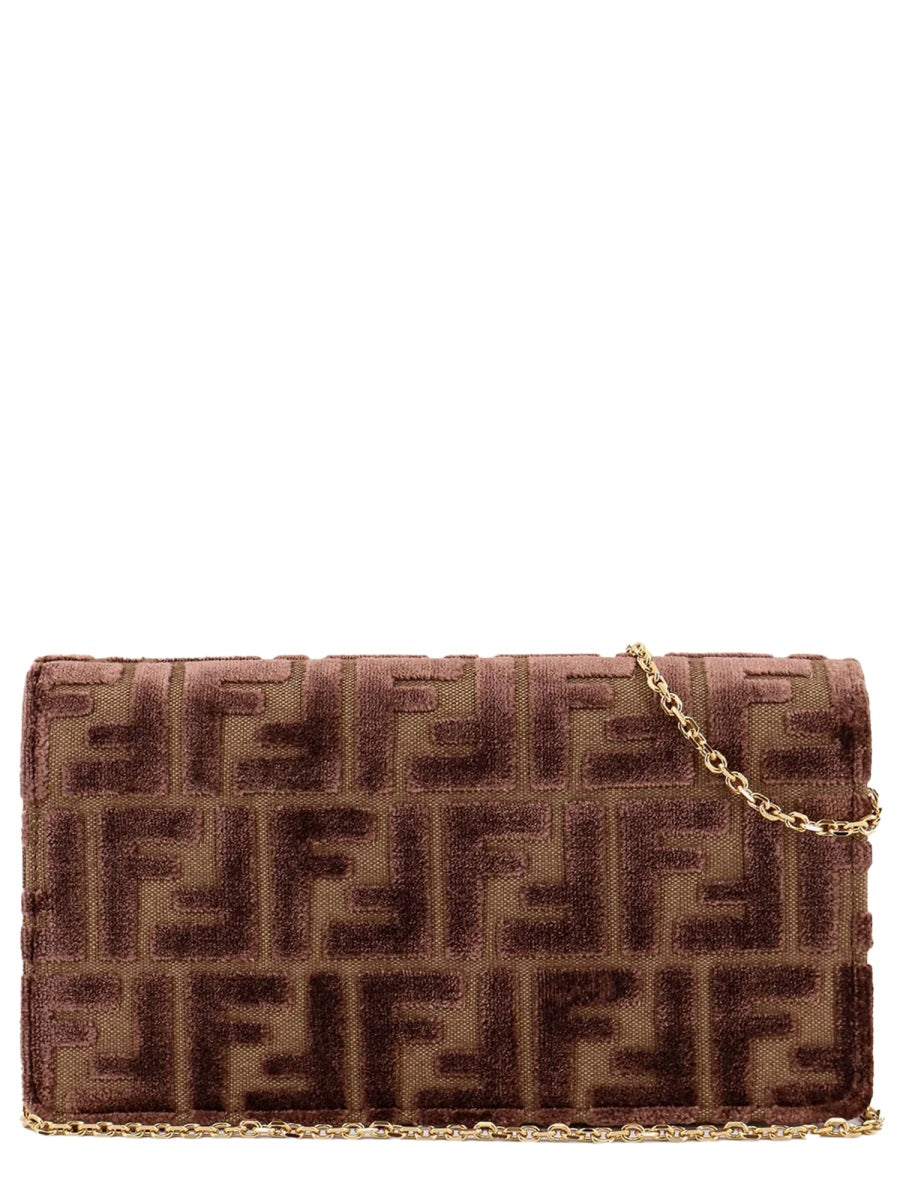 FENDI FF-Motif Chain Strap Mini Shoulder Bag