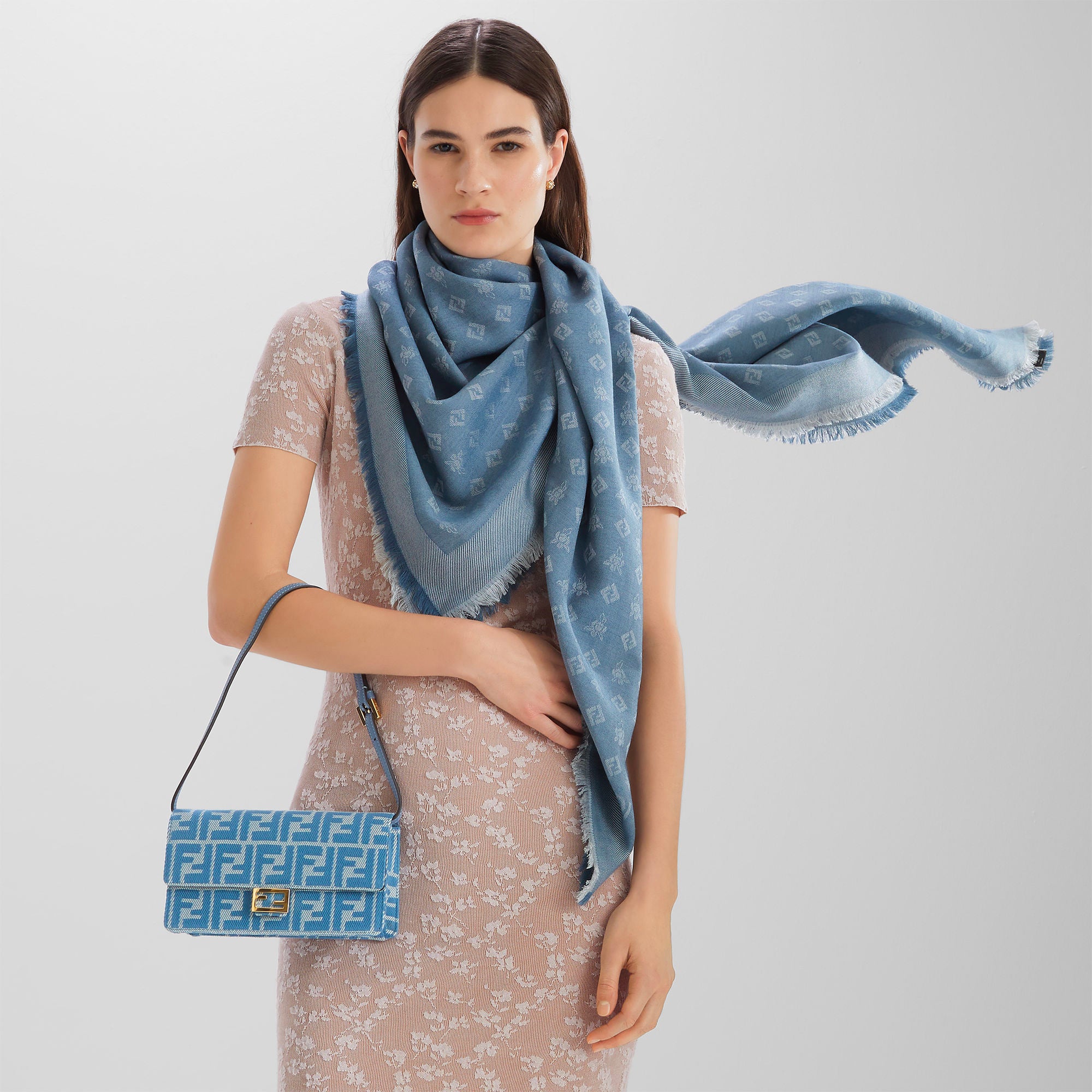 FENDI Mini Wallet on Chain Baguette Bag