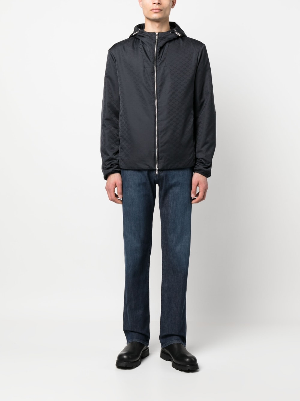 EMPORIO ARMANI Nylon Blouson Jacket for Men - FW25 Collection