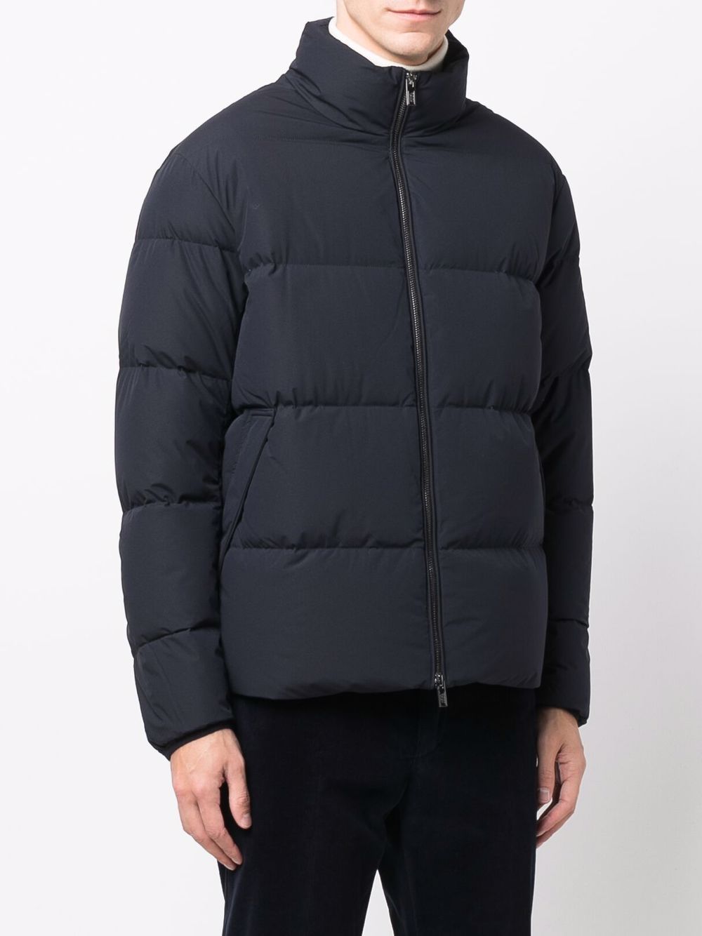 EMPORIO ARMANI Nylon Short Down Jacket for Men