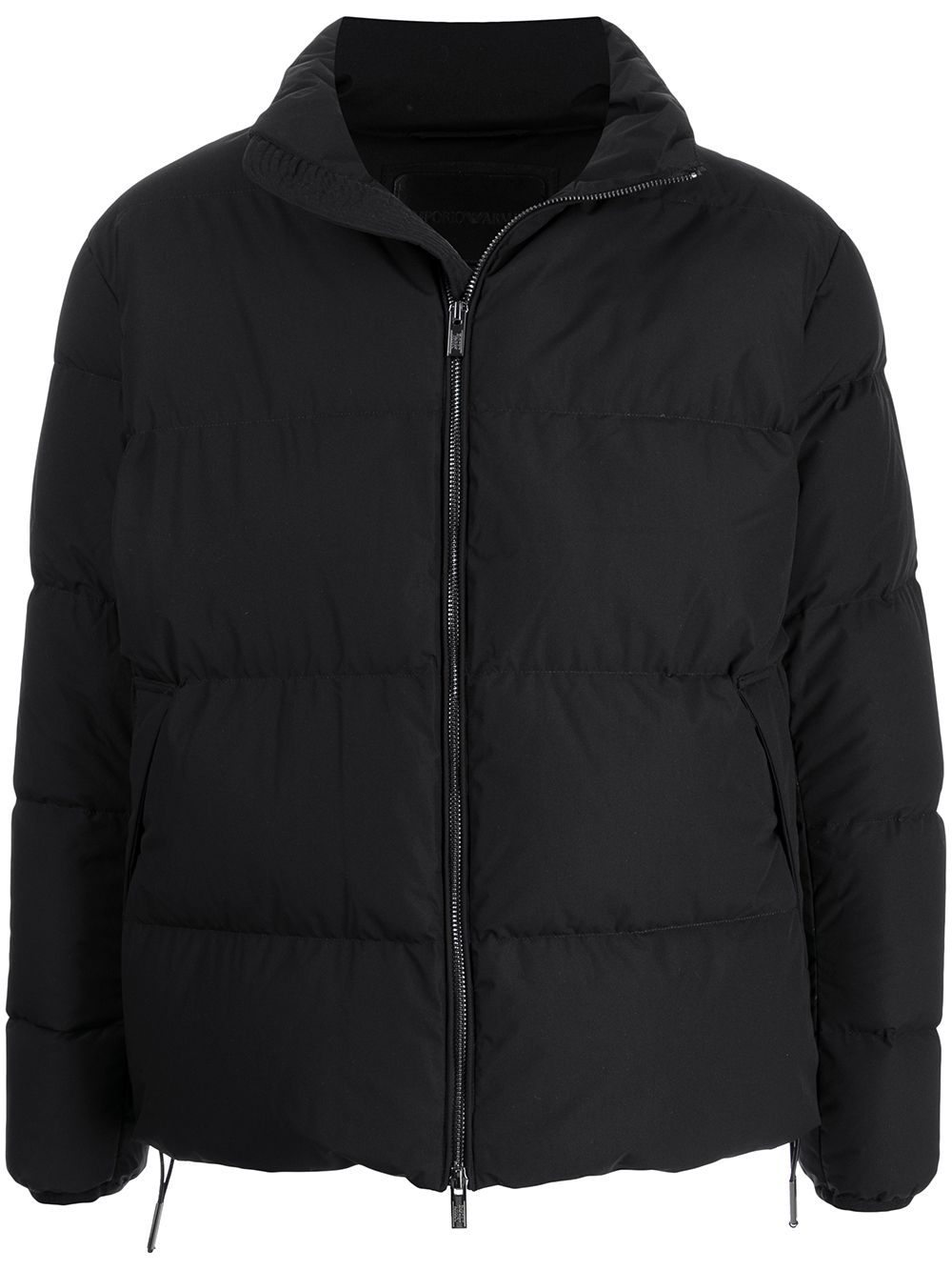 EMPORIO ARMANI Men's Nylon Down Jacket with High Neck and Zip Front - FW25