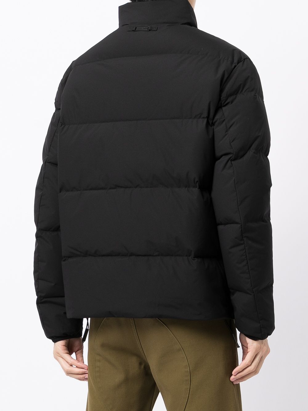 EMPORIO ARMANI Men's Nylon Down Jacket with High Neck and Zip Front - FW25