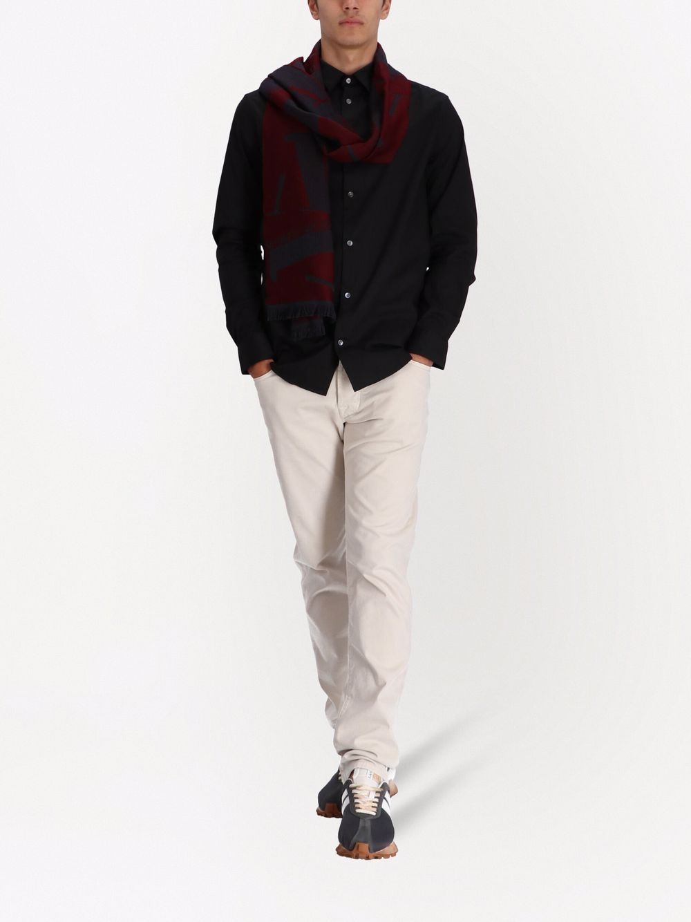 EMPORIO ARMANI Classic Cotton Shirt for Men - FW25