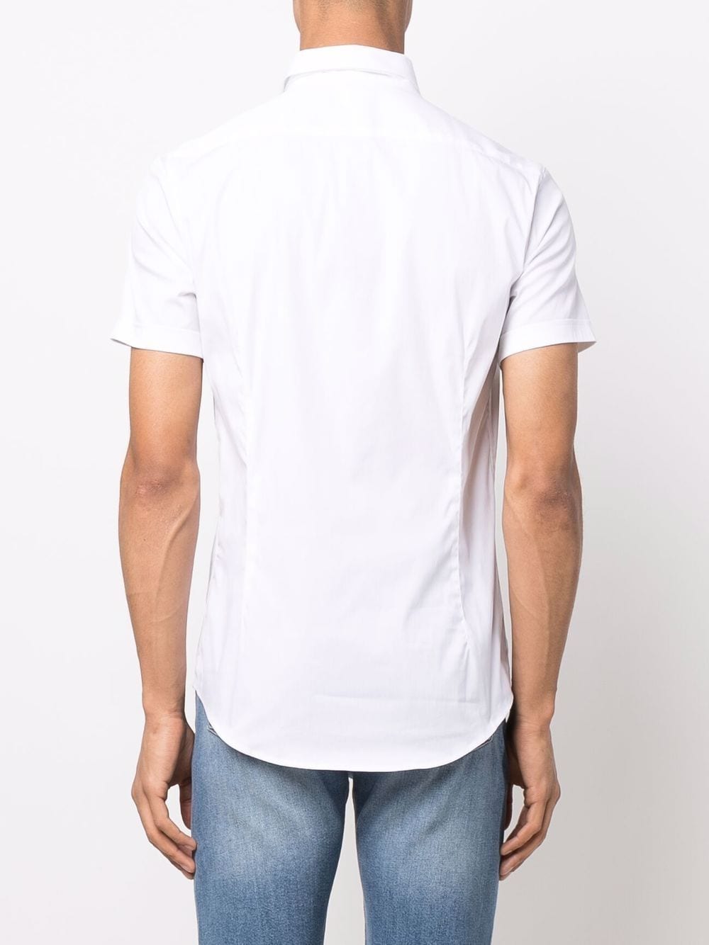 EMPORIO ARMANI Classic Cotton Shirt for Men - Short Sleeves