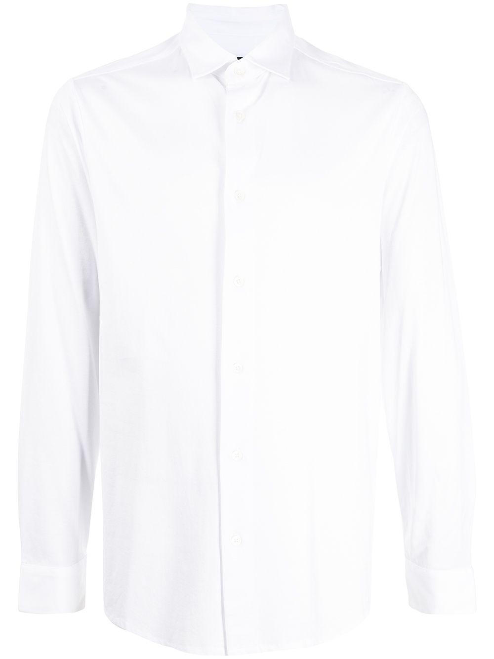 EMPORIO ARMANI Cotton Blend Shirt with Spread Collar for Men - FW25