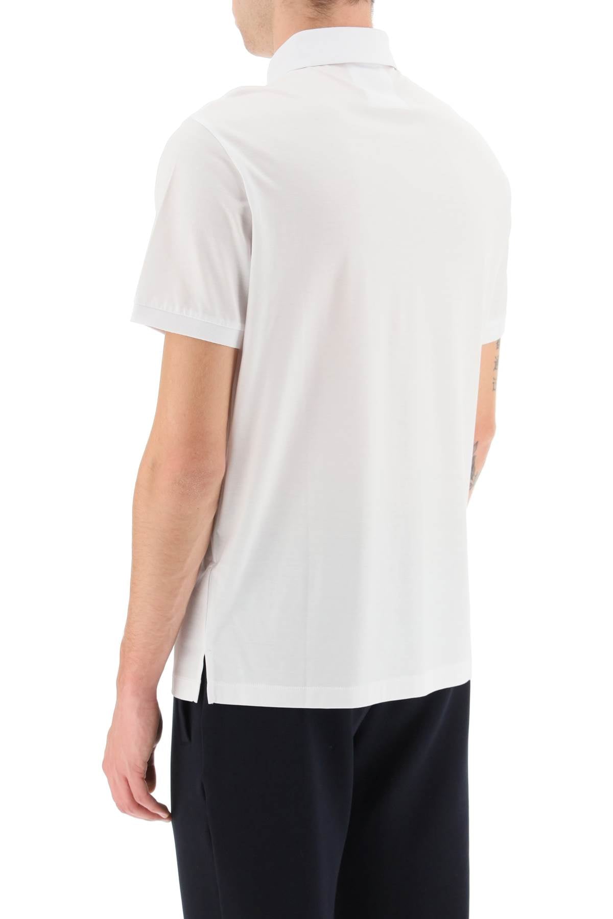 EMPORIO ARMANI Logo Print Polo Shirt - SS25