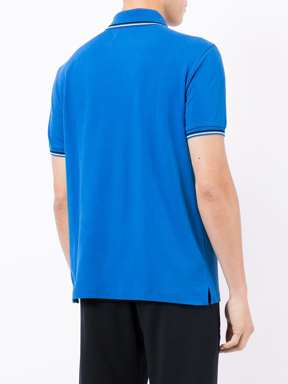 EMPORIO ARMANI Cotton Polo Shirt with Embroidered Logo - Size Available