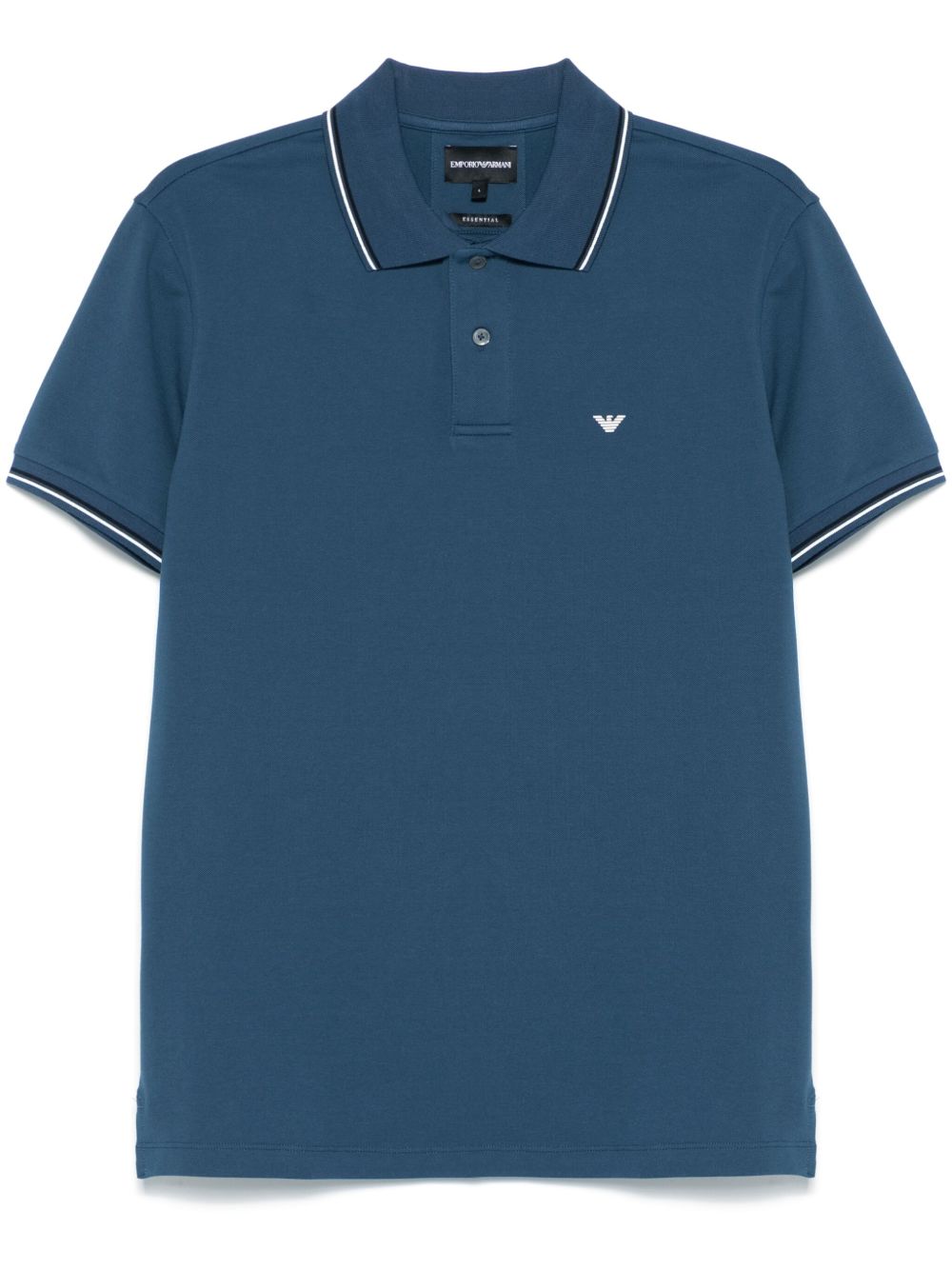 EMPORIO ARMANI Men's Short Sleeve Logo Cotton Polo Shirt