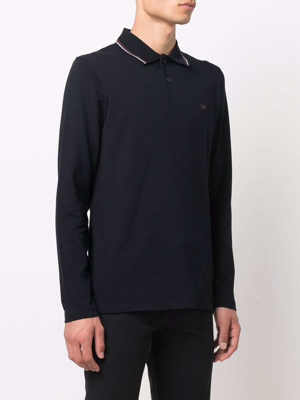 EMPORIO ARMANI Classic Logo Cotton Polo Shirt