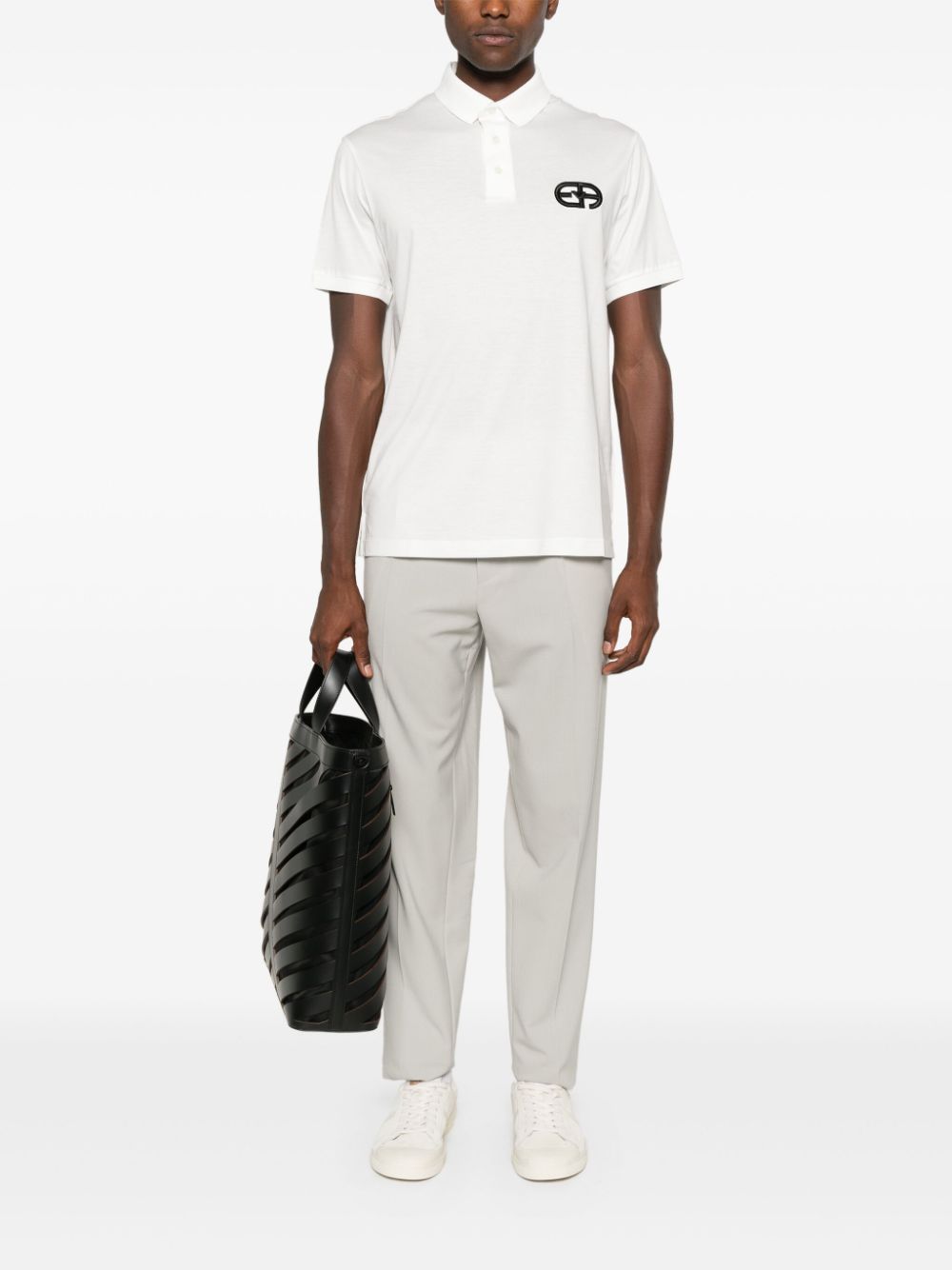EMPORIO ARMANI Cotton Blend Polo Shirt